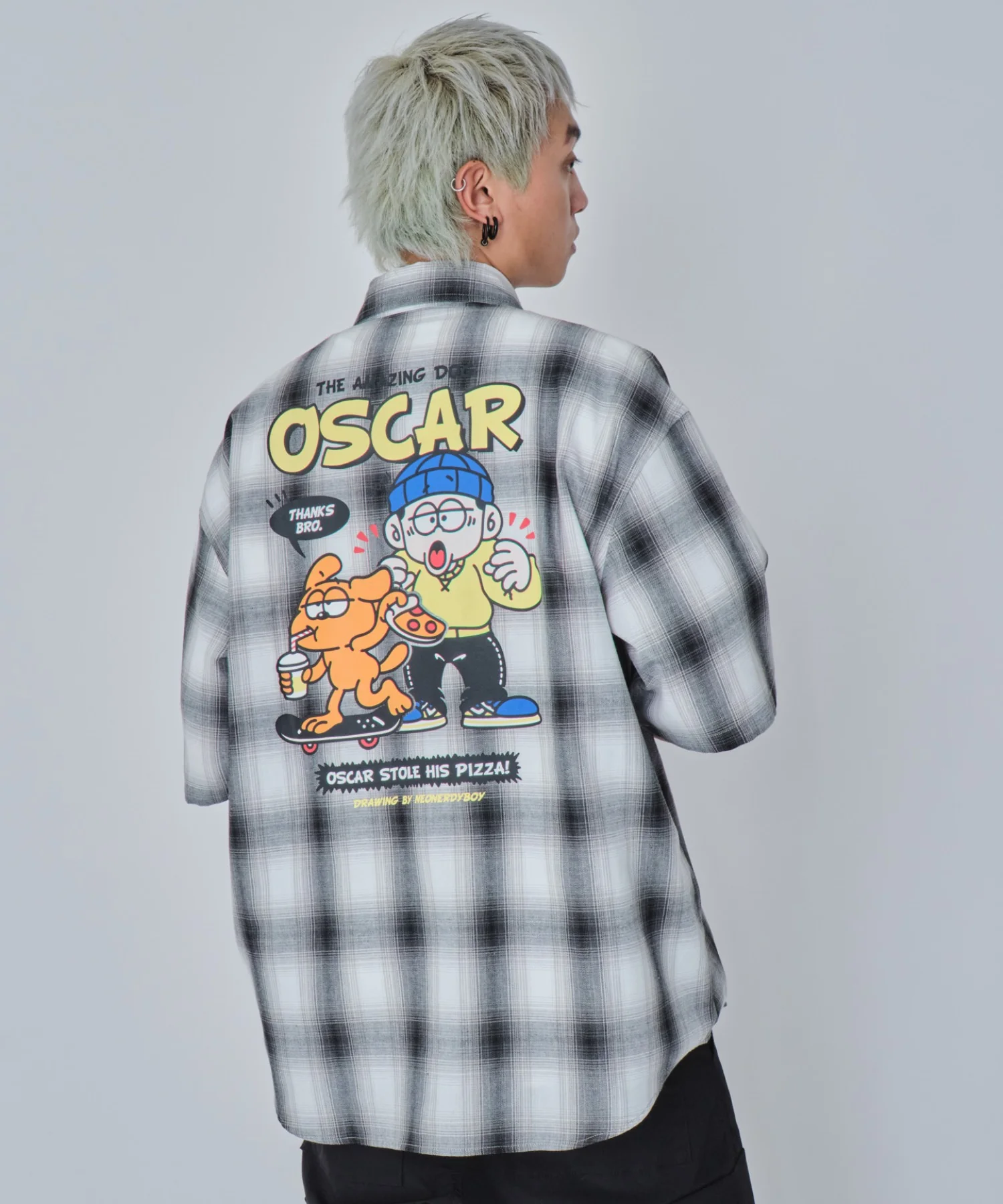 イラストオンブレチェックシャツ（SS） - Image 36