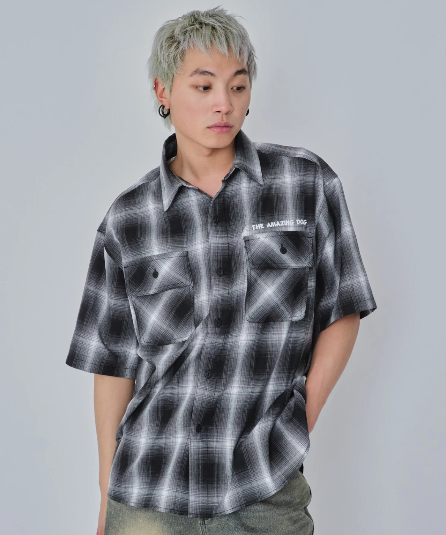 イラストオンブレチェックシャツ（SS） - Image 44