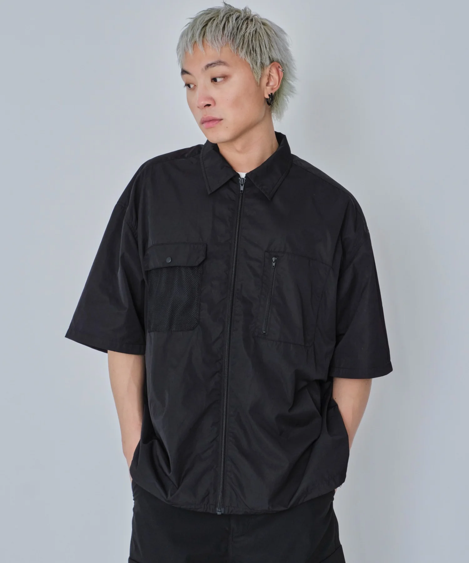 ナイロンメッシュZIPシャツ（SS） - Image 10
