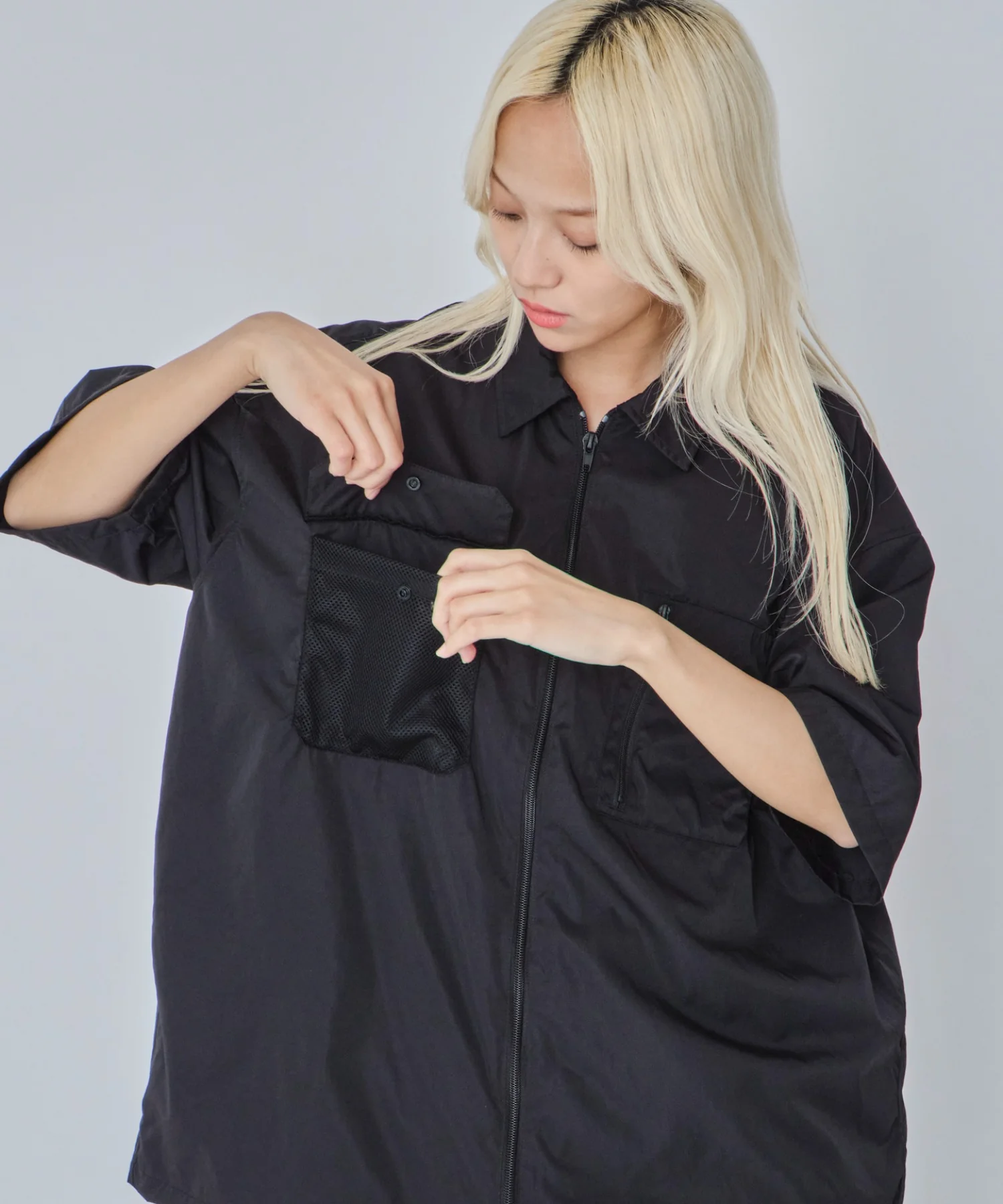 ナイロンメッシュZIPシャツ（SS） - Image 13