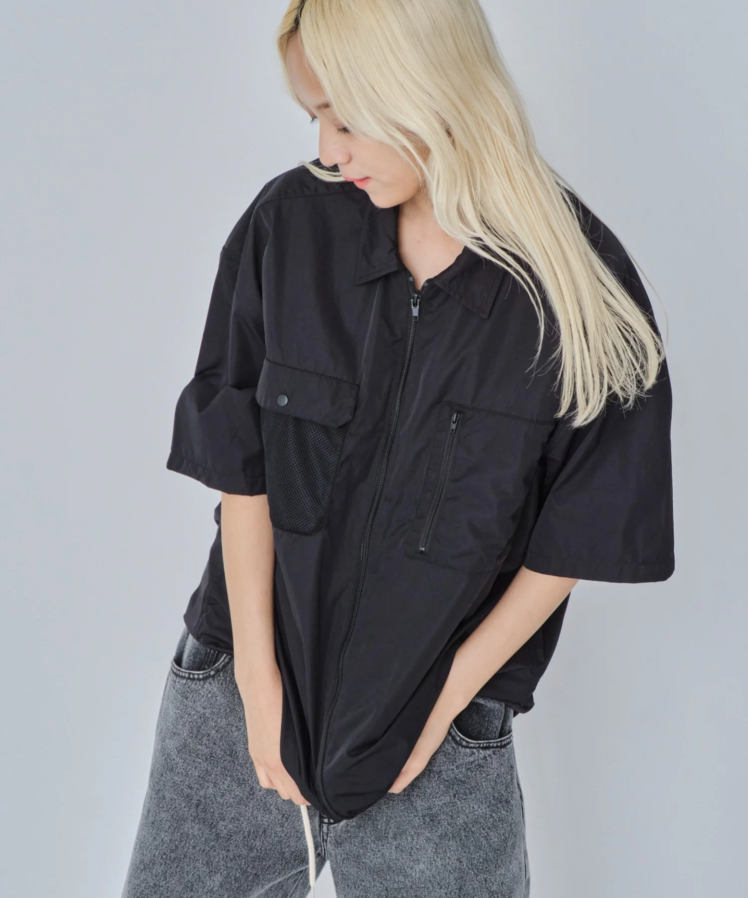 ナイロンメッシュZIPシャツ（SS） - Image 15