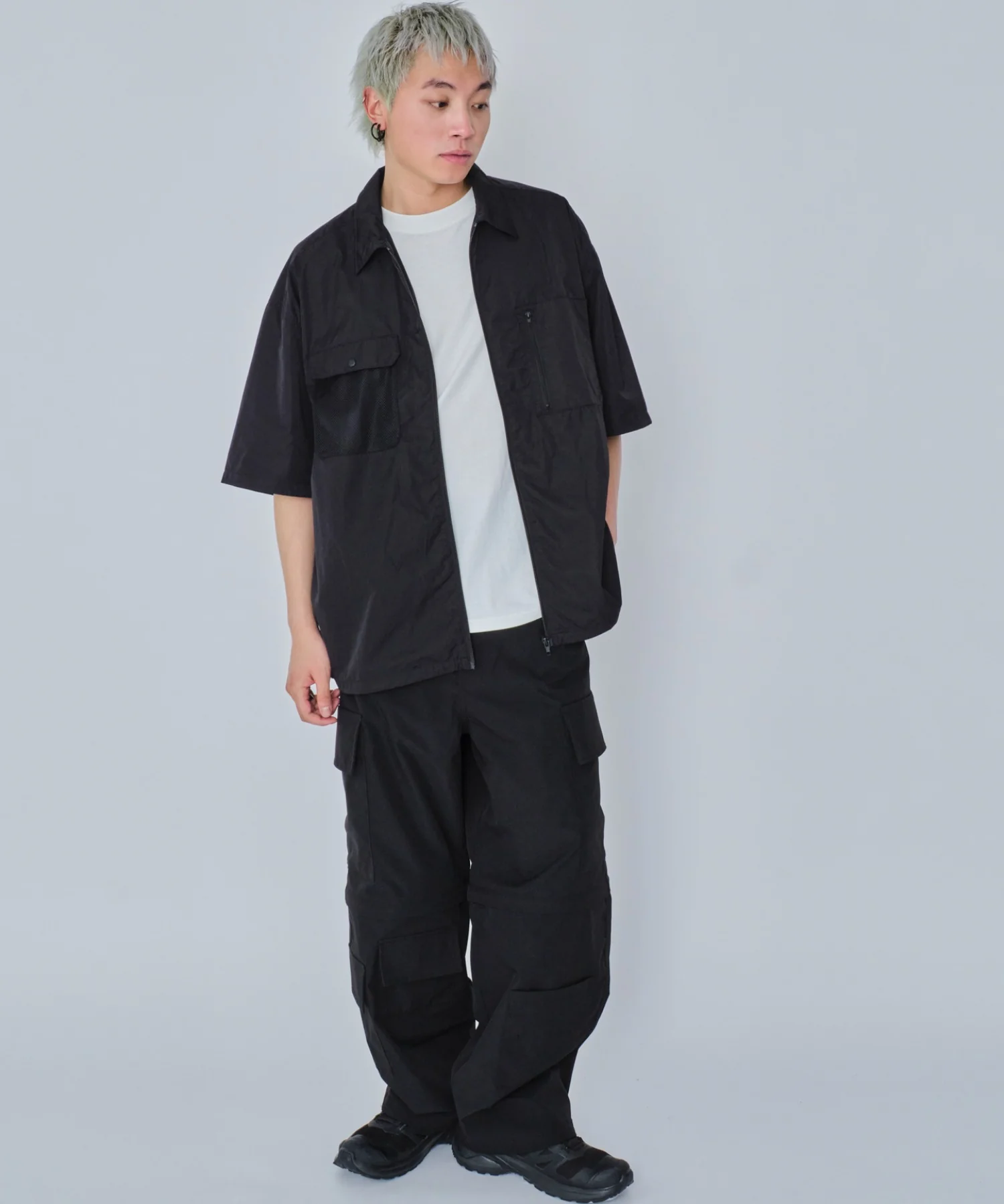 ナイロンメッシュZIPシャツ（SS） - Image 3