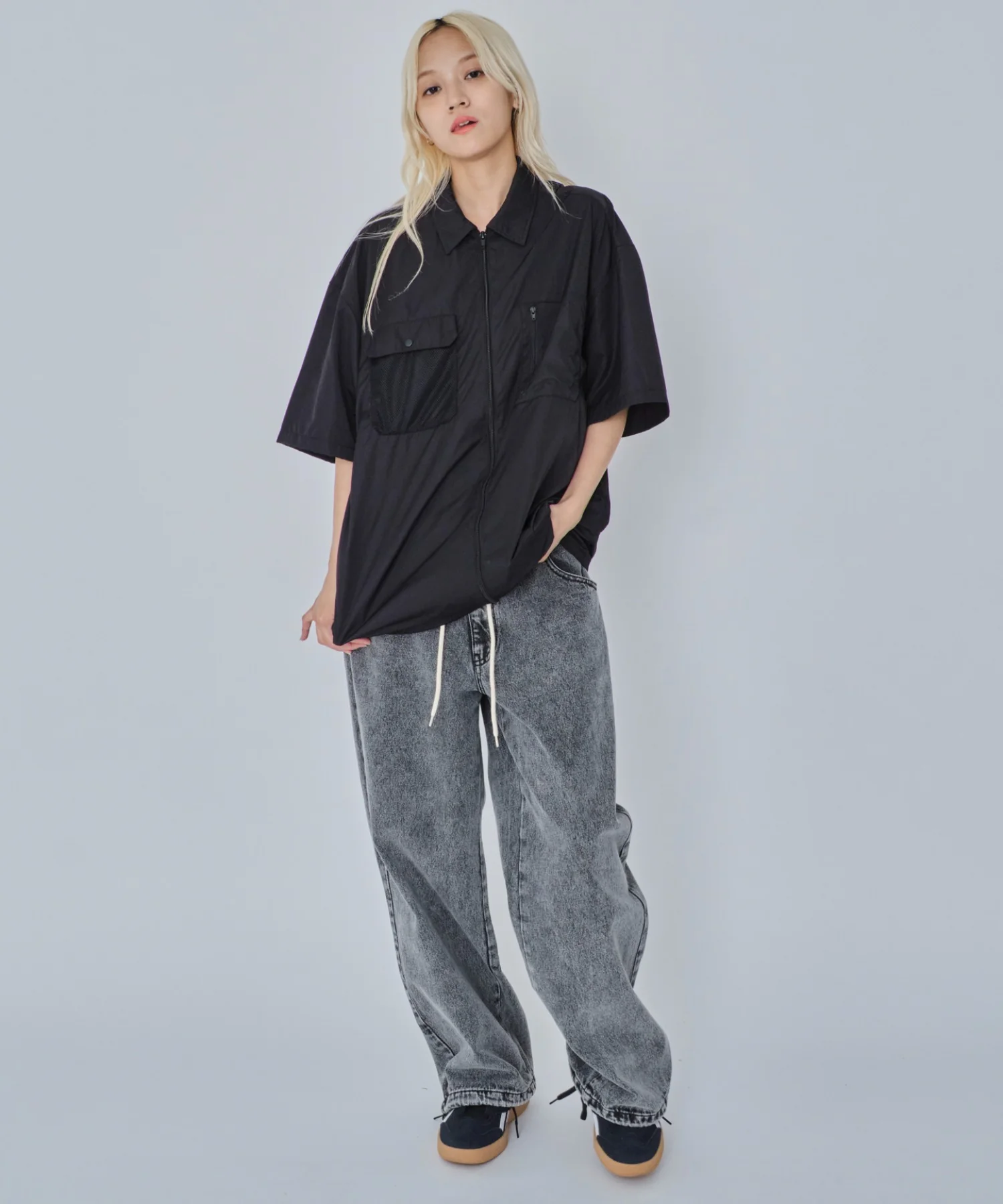 ナイロンメッシュZIPシャツ（SS） - Image 4