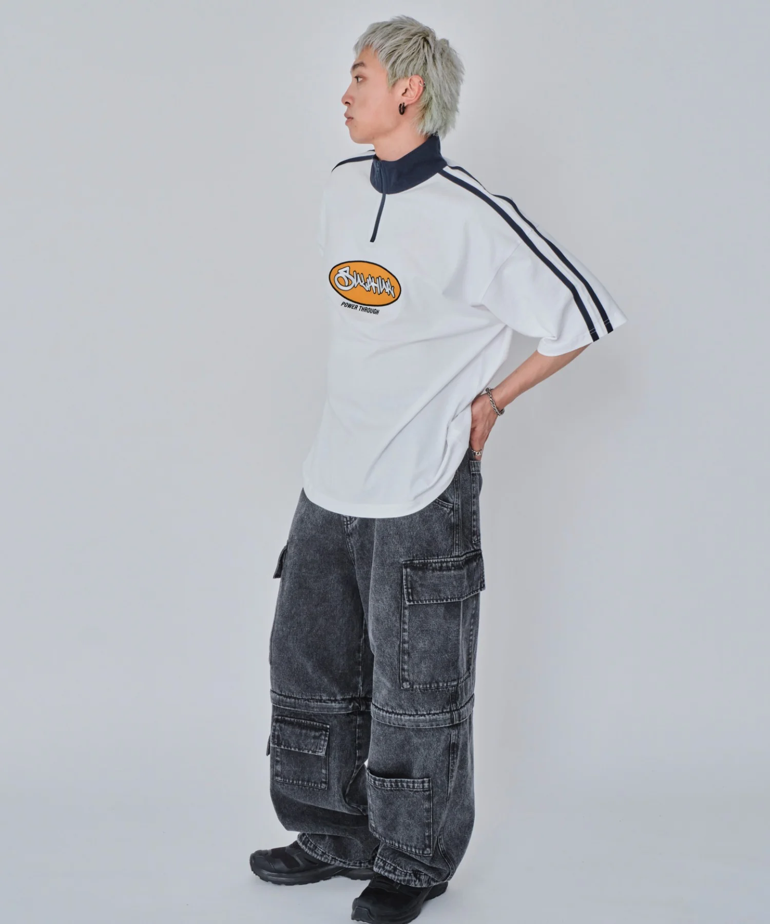 ヘビーウェイトハーフジップT（SS） - Image 11