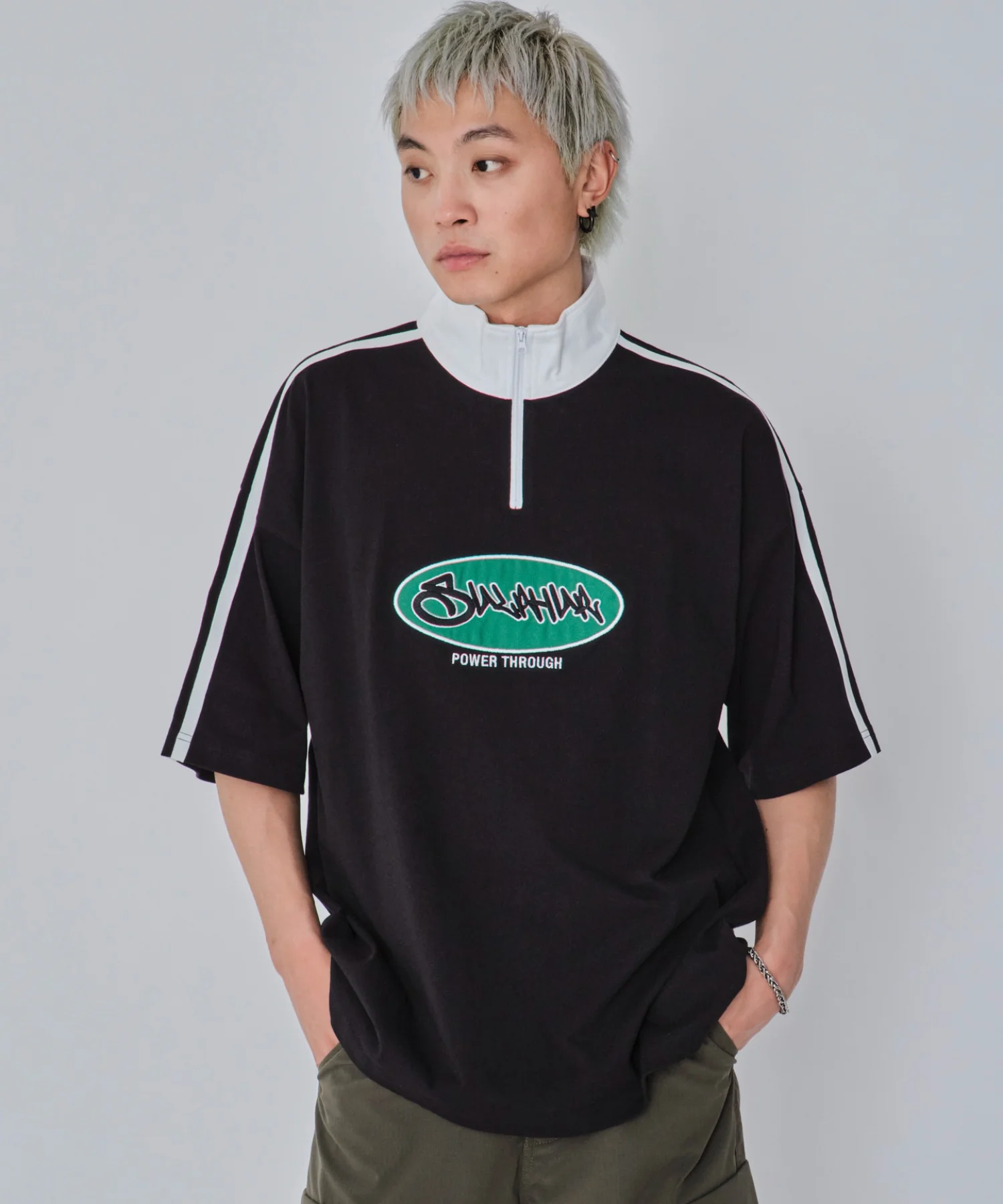 ヘビーウェイトハーフジップT（SS） - Image 15