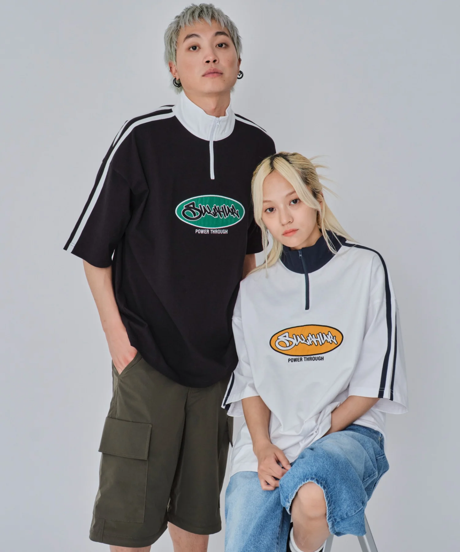 ヘビーウェイトハーフジップT（SS） - Image 4