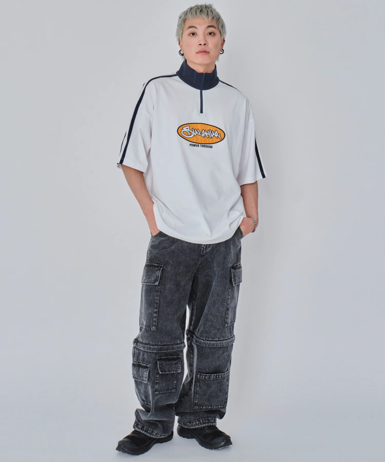 ヘビーウェイトハーフジップT（SS） - Image 5