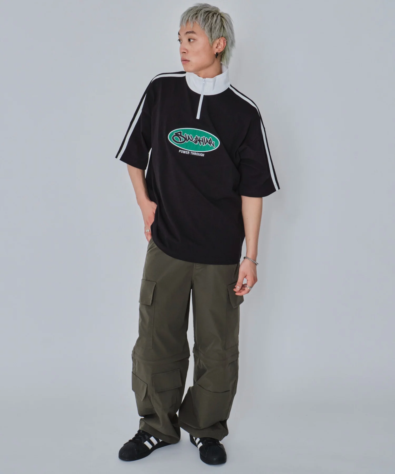 ヘビーウェイトハーフジップT（SS） - Image 7