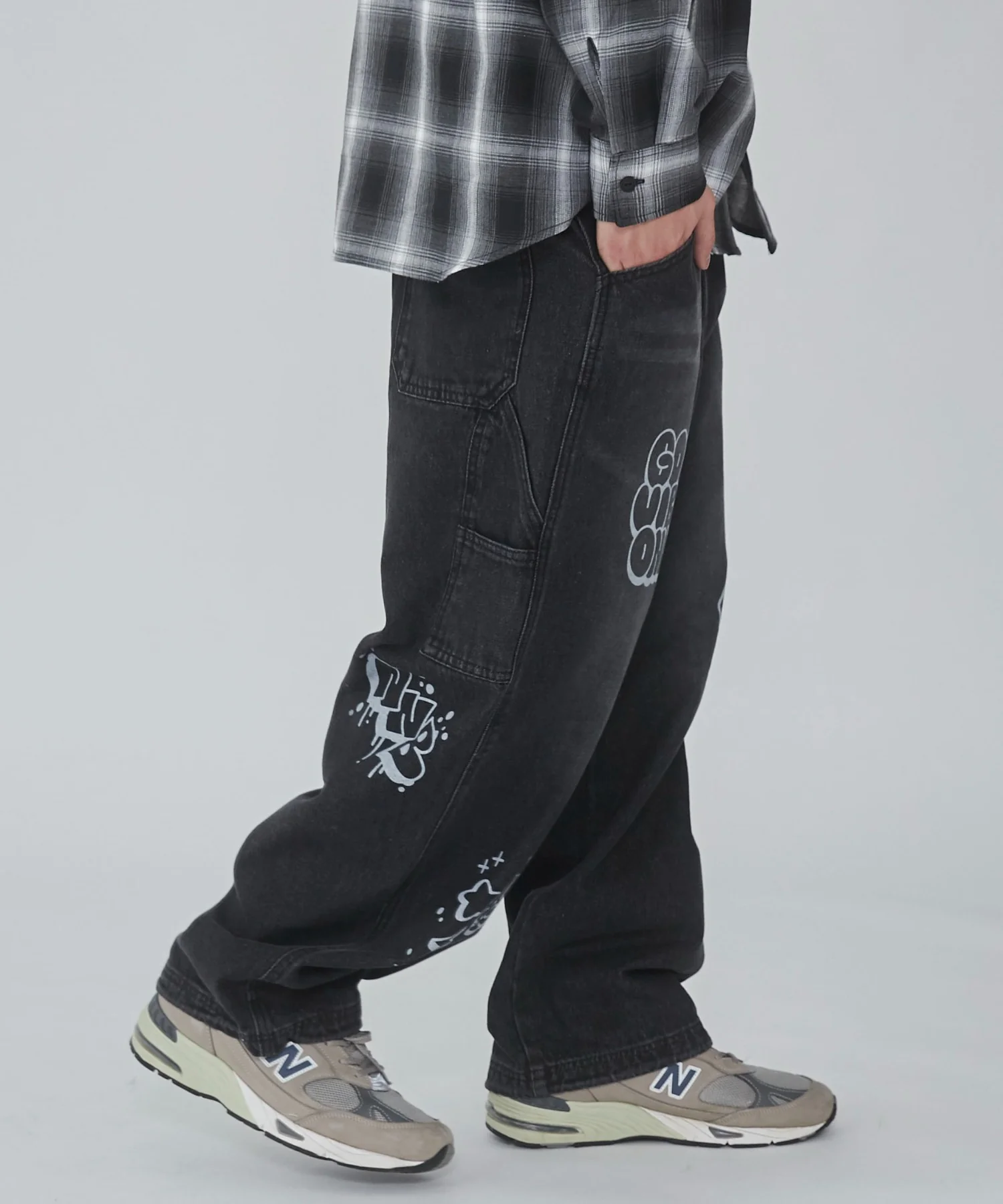 イージーペインターグラフィックデニムパンツ - Image 19