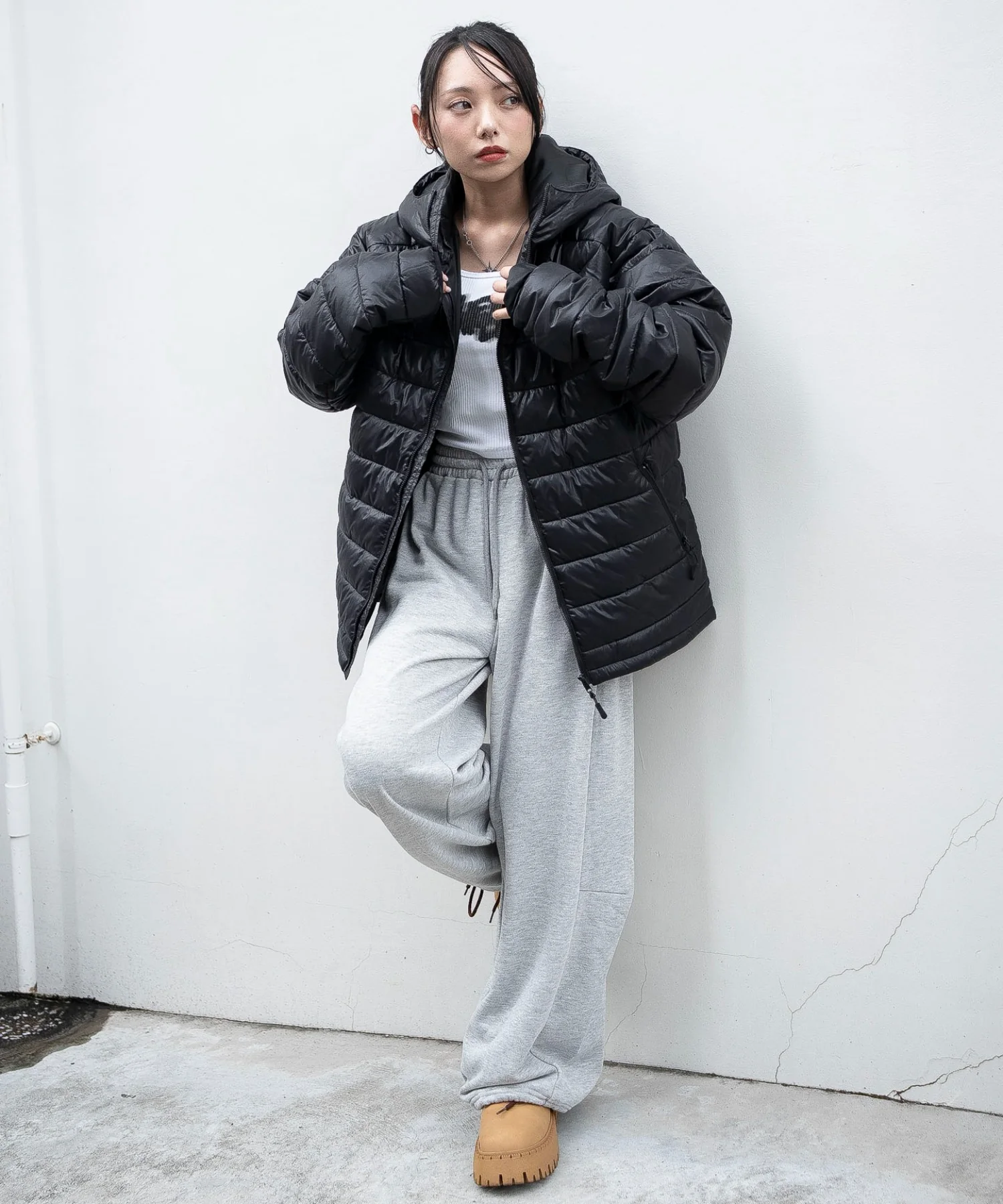 コンパクトフィットパファーフーディー - Image 4
