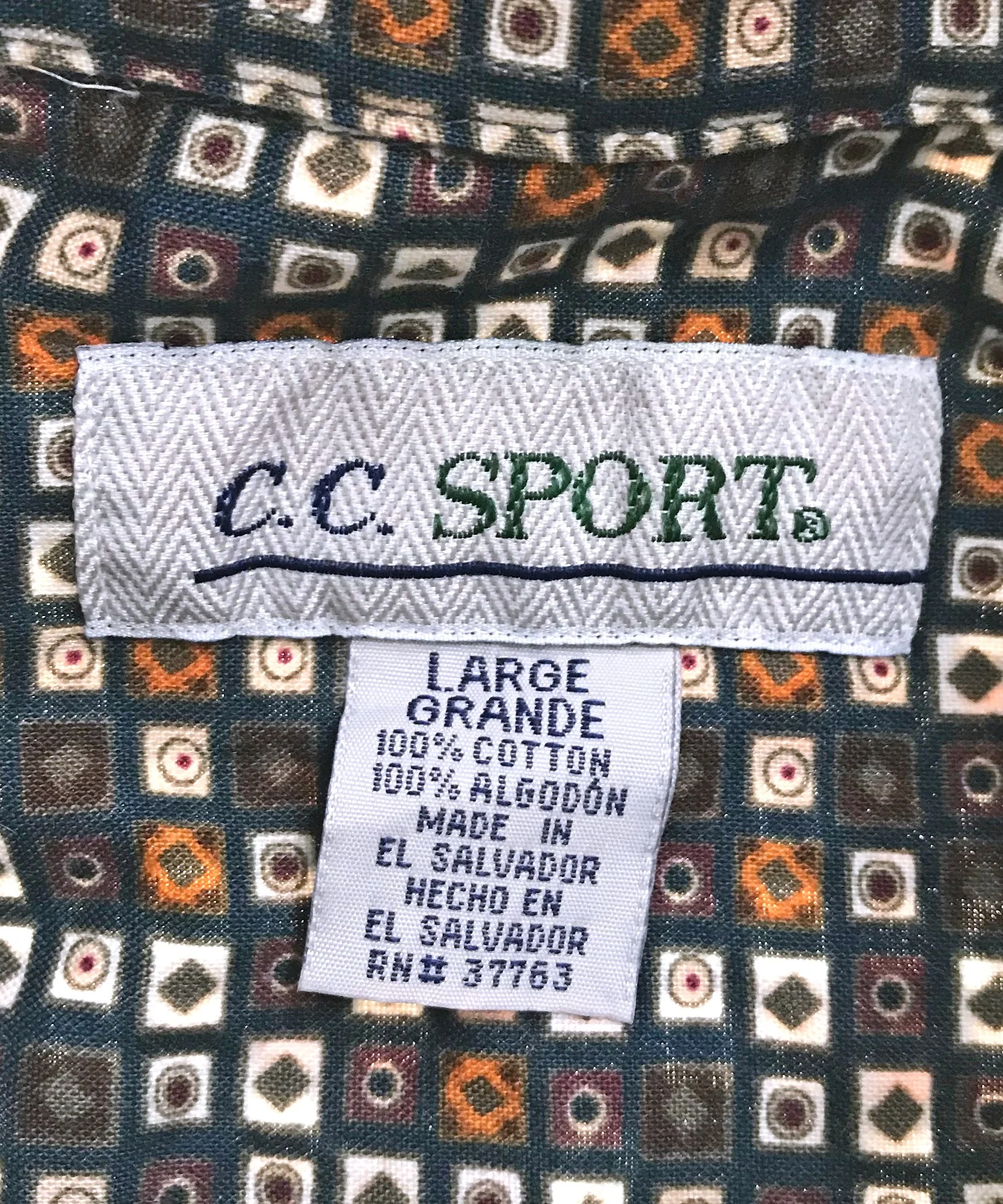 C.C.SPORT 柄シャツ - Image 3
