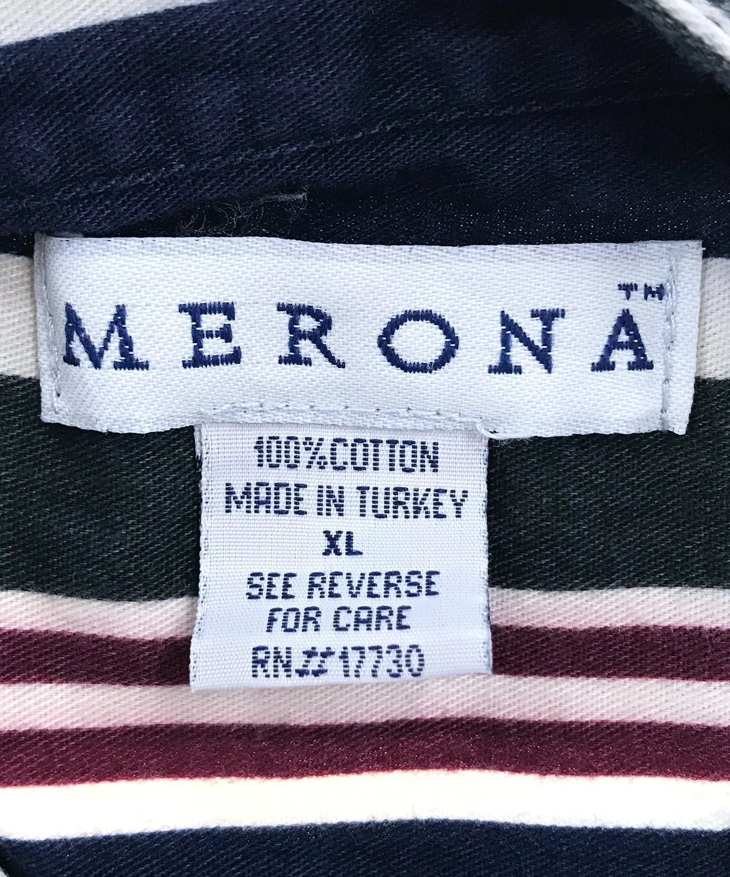 MERONA ストライプシャツ バンドカラー - Image 3