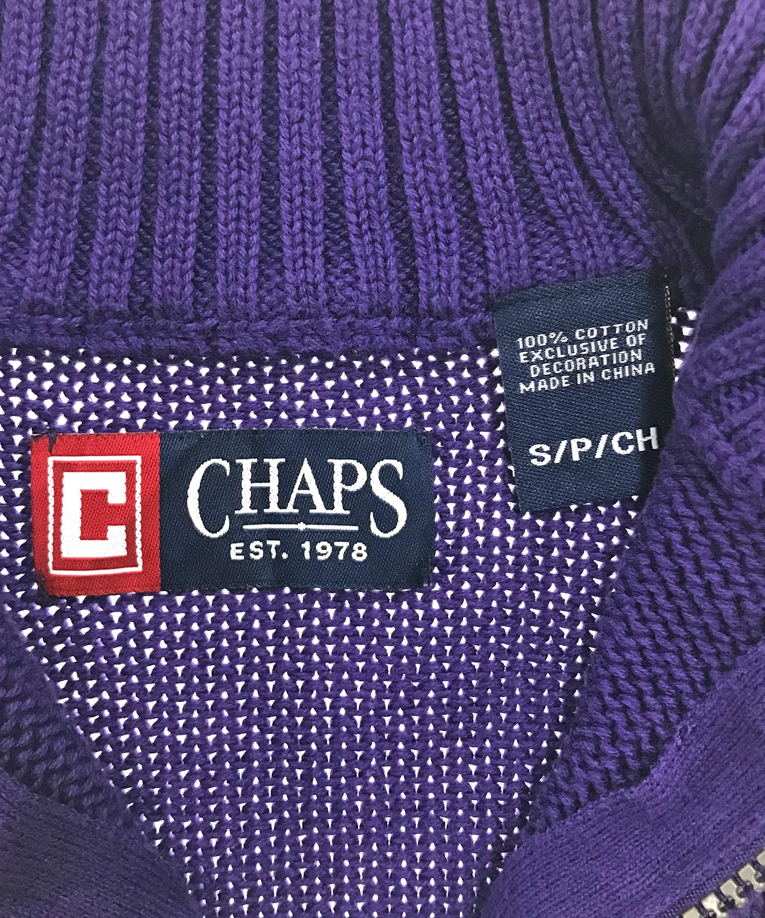 CHAPS ハーフZIPニット - Image 4