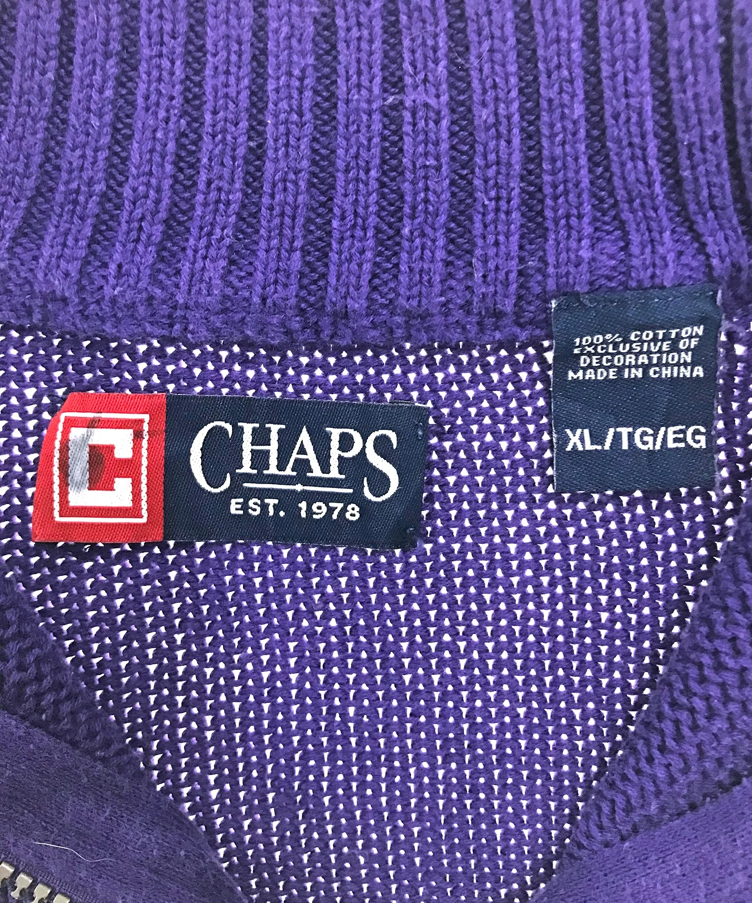 CHAPS ハーフZIPニット - Image 4