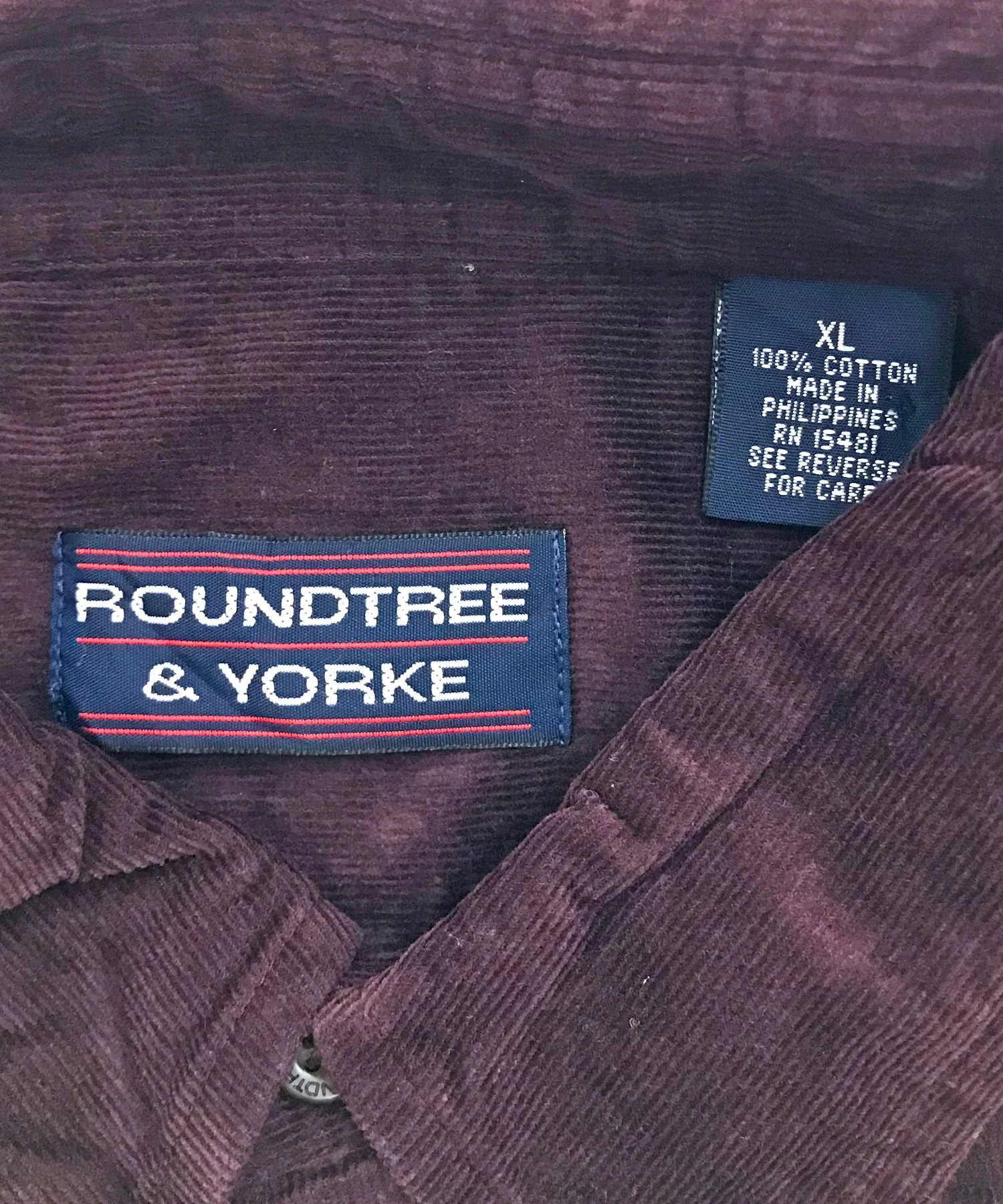 ROUNDTREE & YORKE コーデュロイシャツ - Image 3