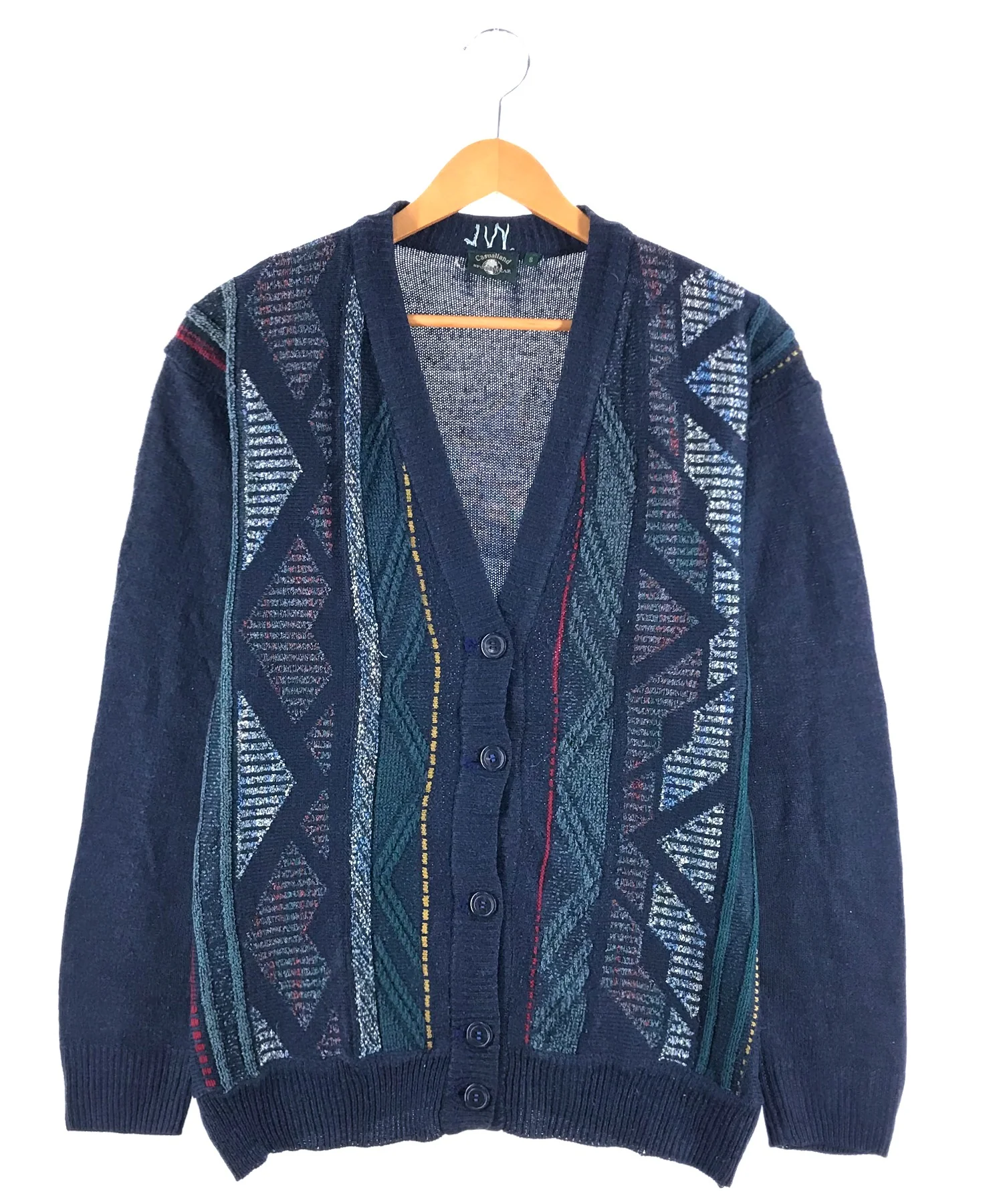 Casualland SPORTSWEAR 総柄カーディガン - Image 2