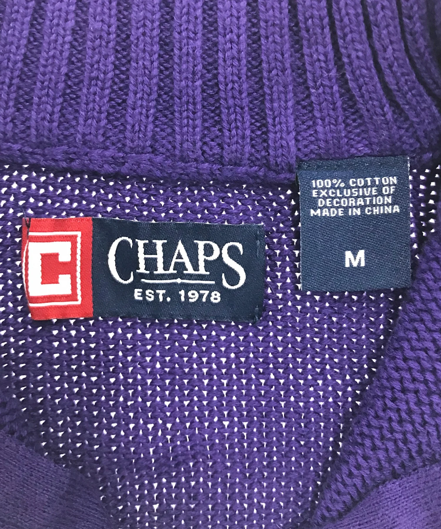 CHAPS ハーフZIPニット - Image 3