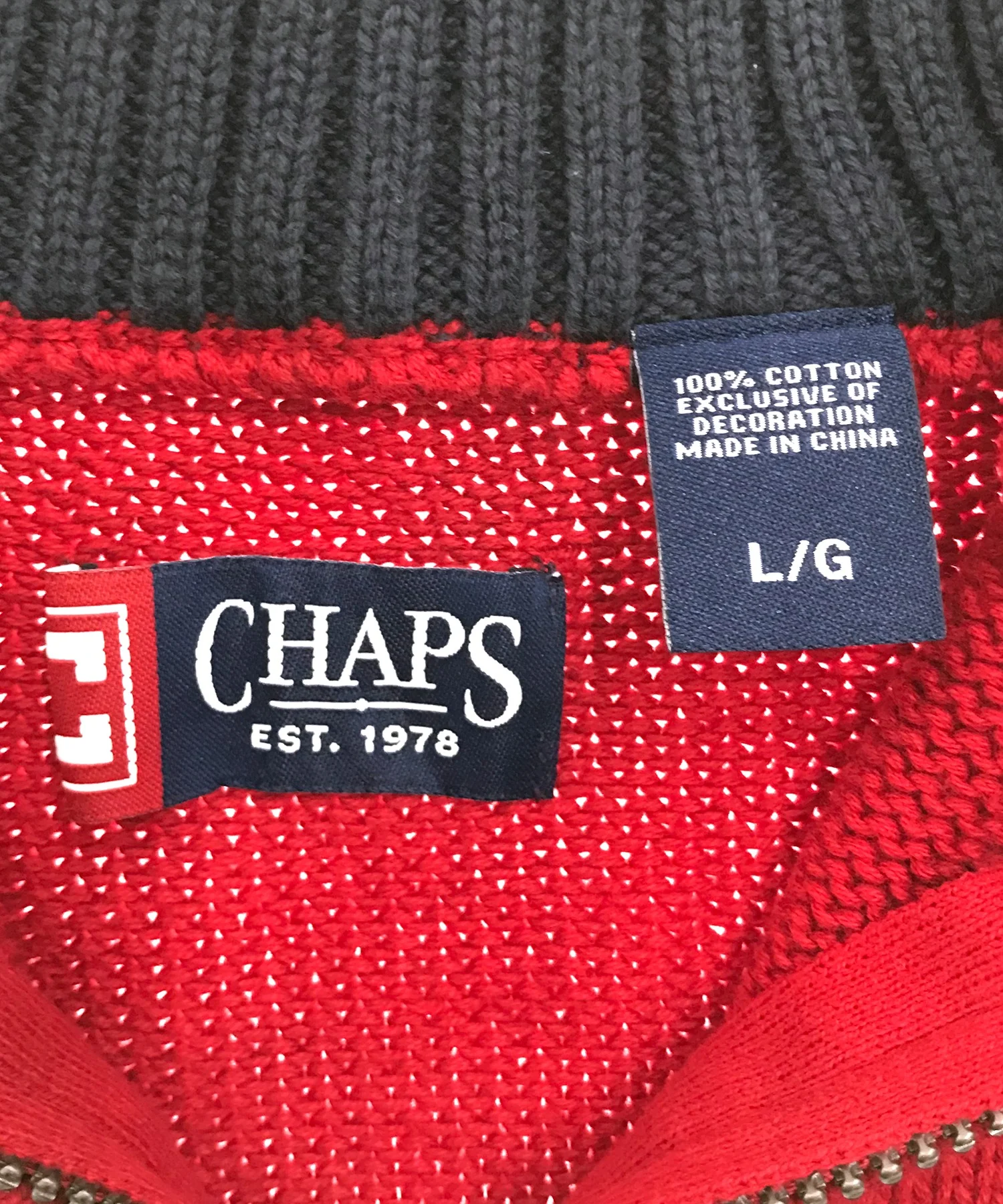 CHAPS ハーフZIPニット - Image 4