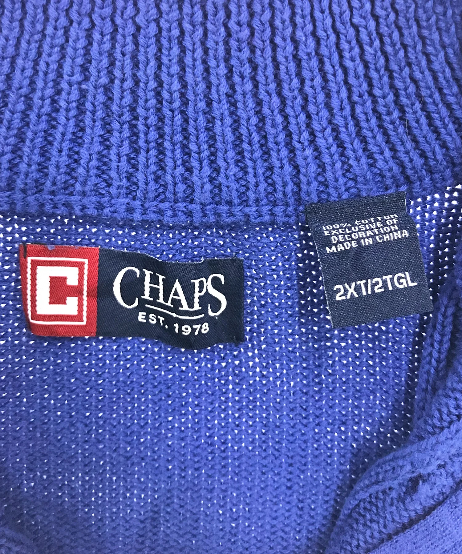 CHAPS ハーフZIPニット - Image 4