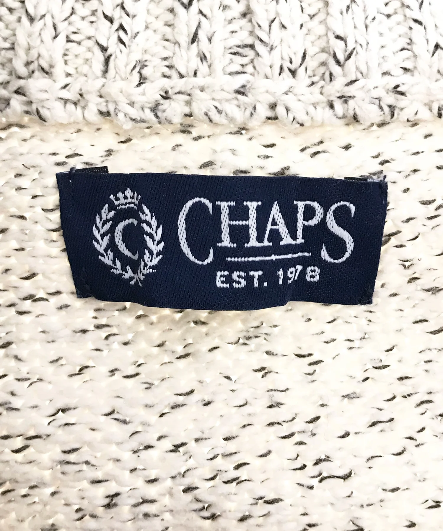 CHAPS ブランドハーフZIPニット - Image 3