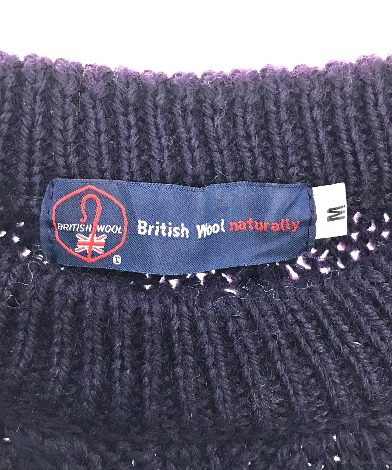British Wool naturally フィッシャーマンニット - Image 3