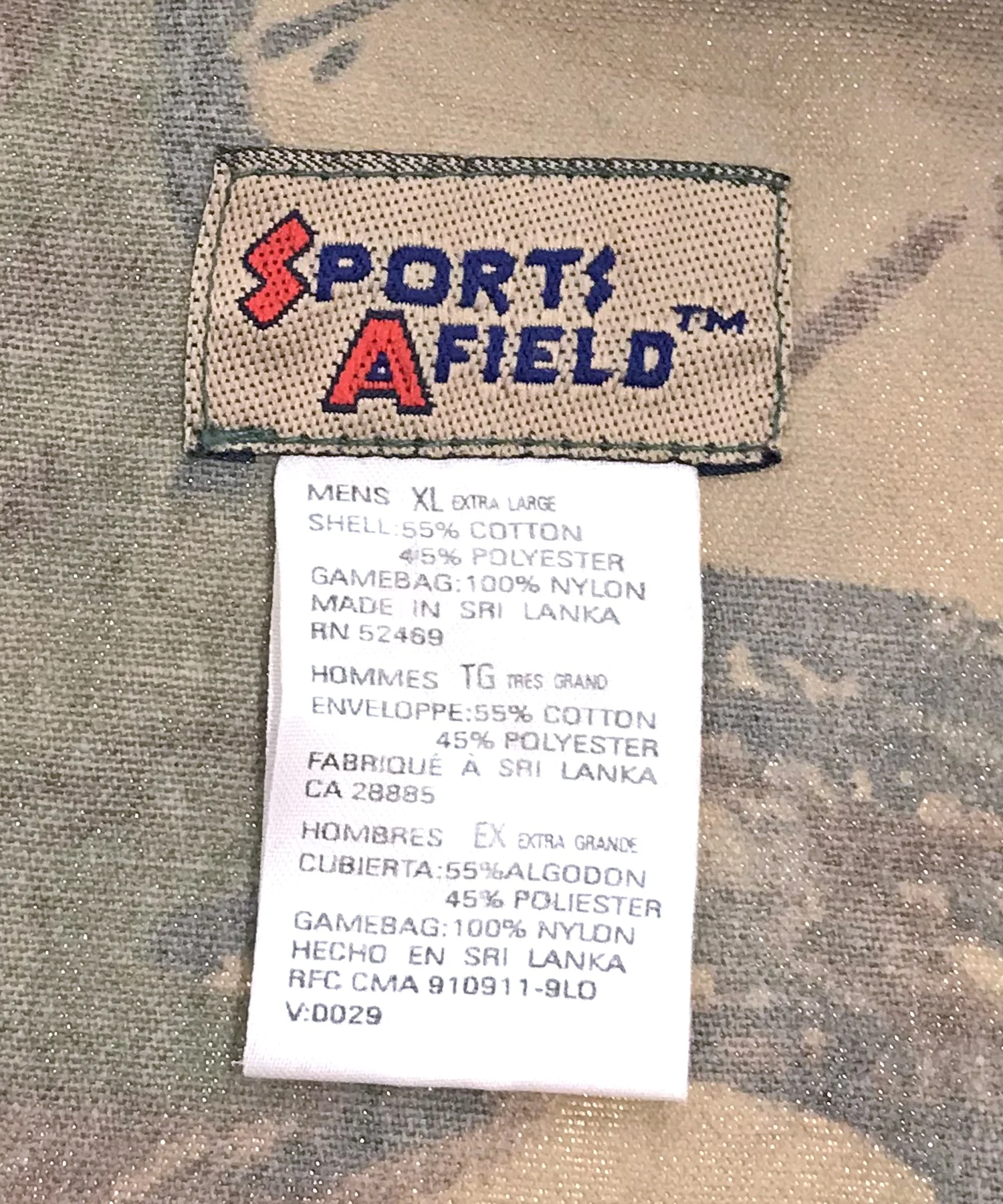 SPORTS A FIELD フィッシングベスト<br>カモフラ 迷彩 カモ柄 - Image 4
