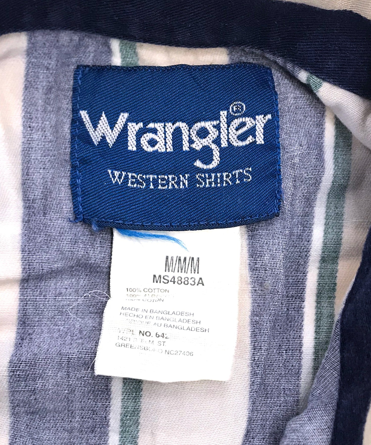 Wrangler ストライプ 半袖ブランドシャツ - Image 3