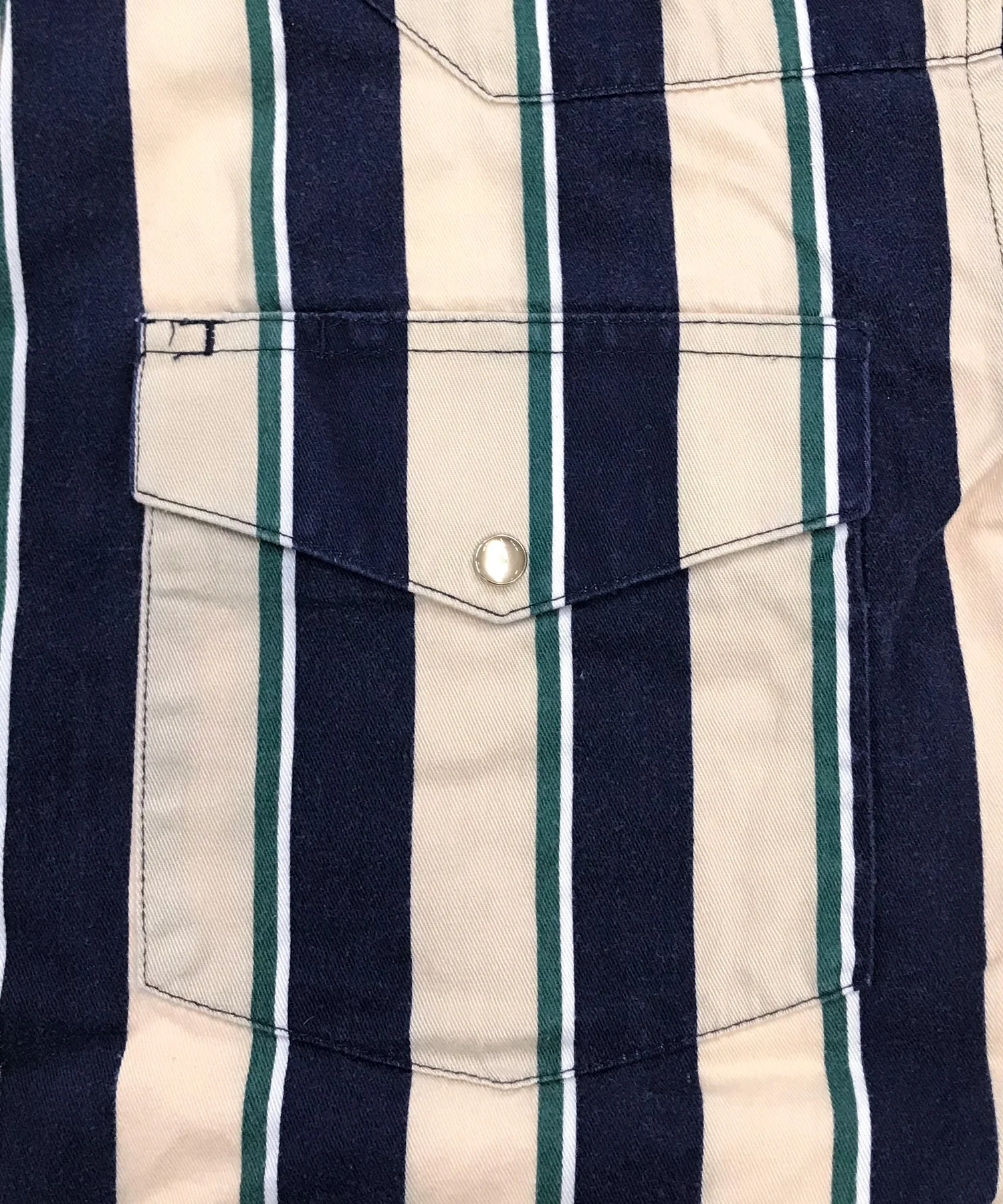 Wrangler ストライプ 半袖ブランドシャツ - Image 6