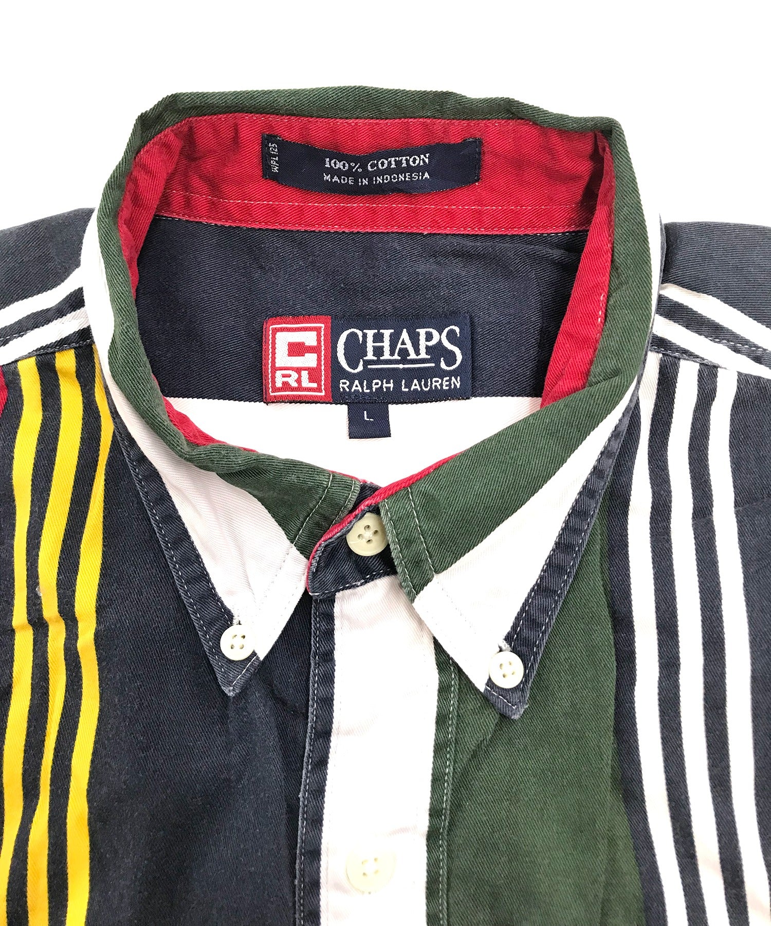 CHAPS ストライプ 半袖ブランドシャツ - Image 3