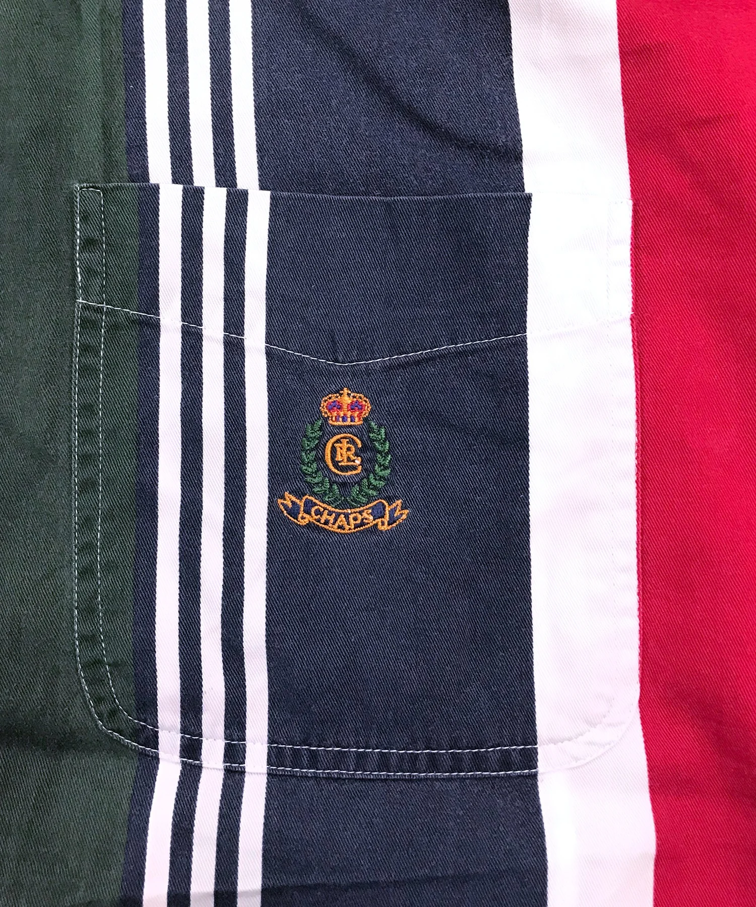 CHAPS ストライプ 半袖ブランドシャツ - Image 4