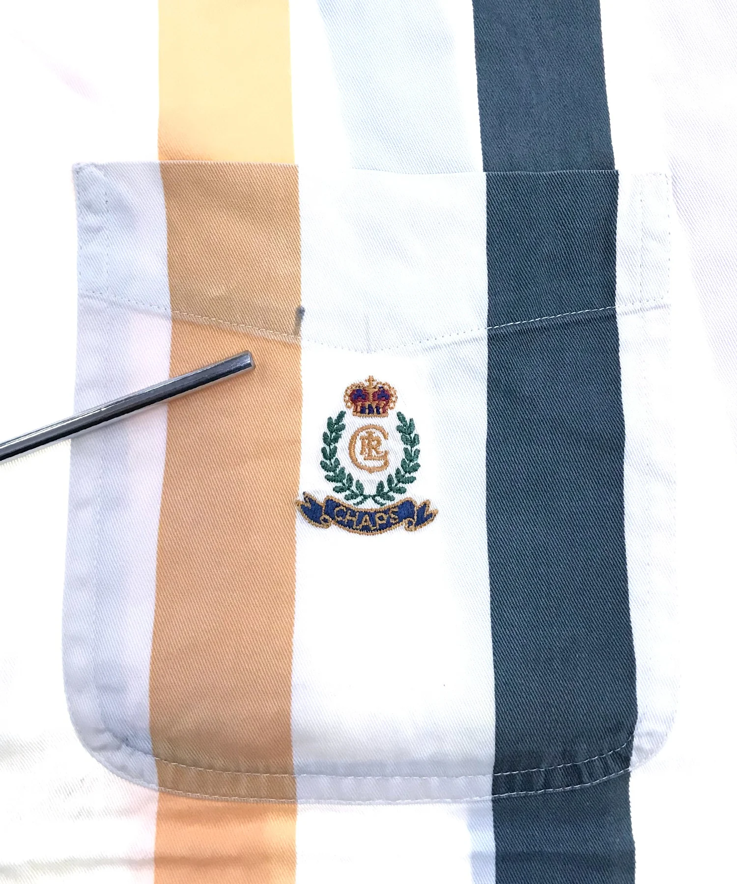 CHAPS ストライプ 半袖ブランドシャツ - Image 7