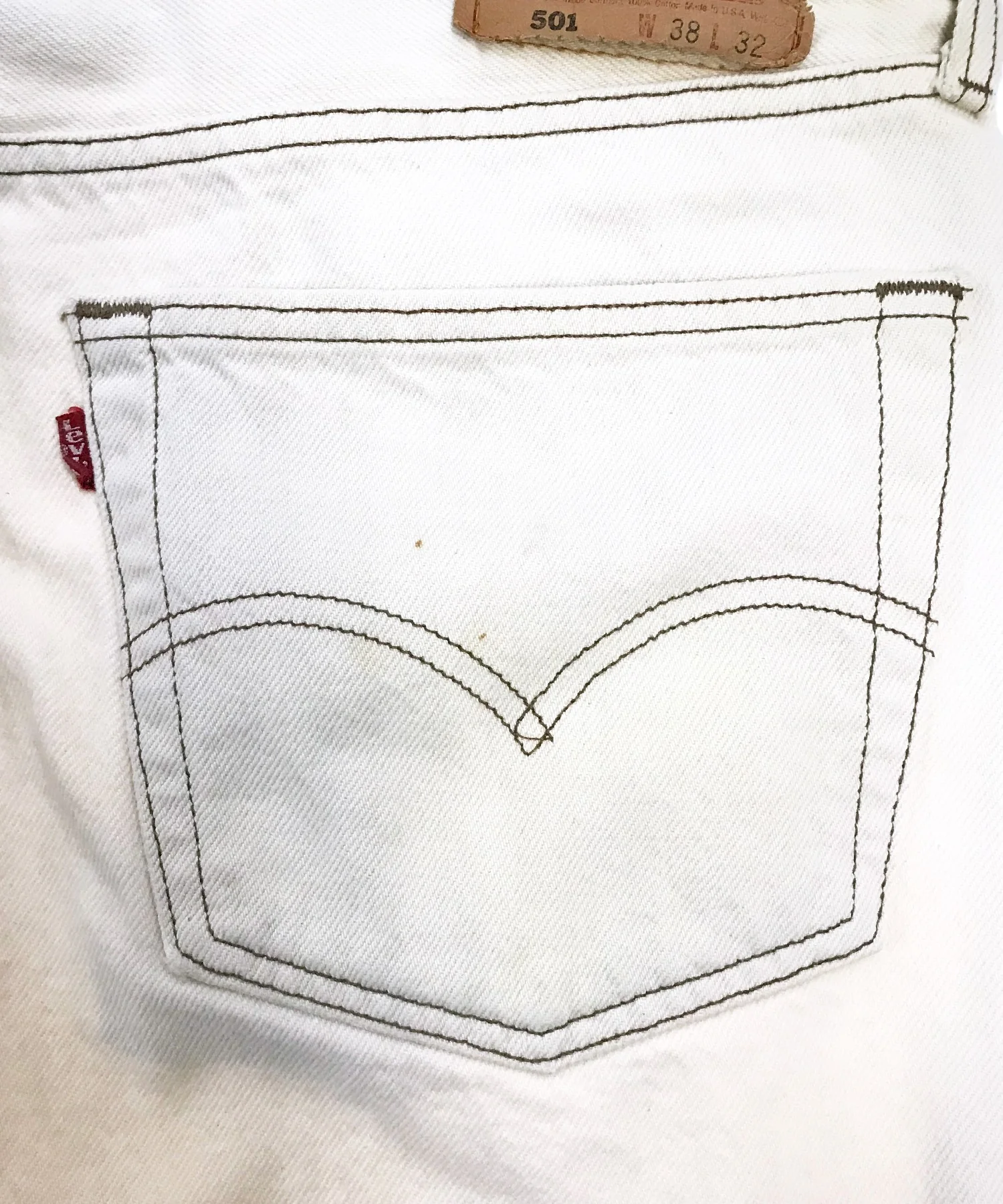 Levi's 501 ホワイトデニム W38 x L32 - Image 15