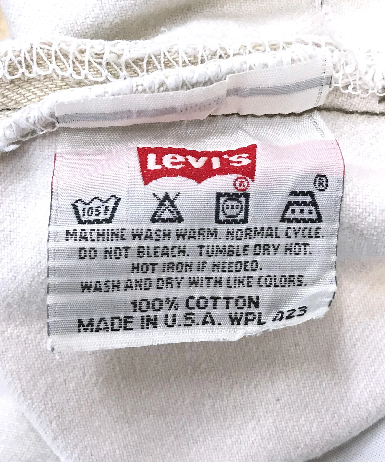Levi's 501 ホワイトデニム W38 x L32 - Image 4