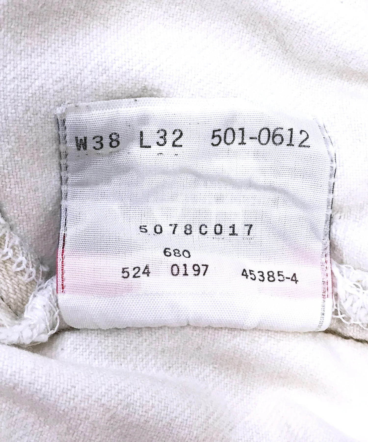 Levi's 501 ホワイトデニム W38 x L32 - Image 5