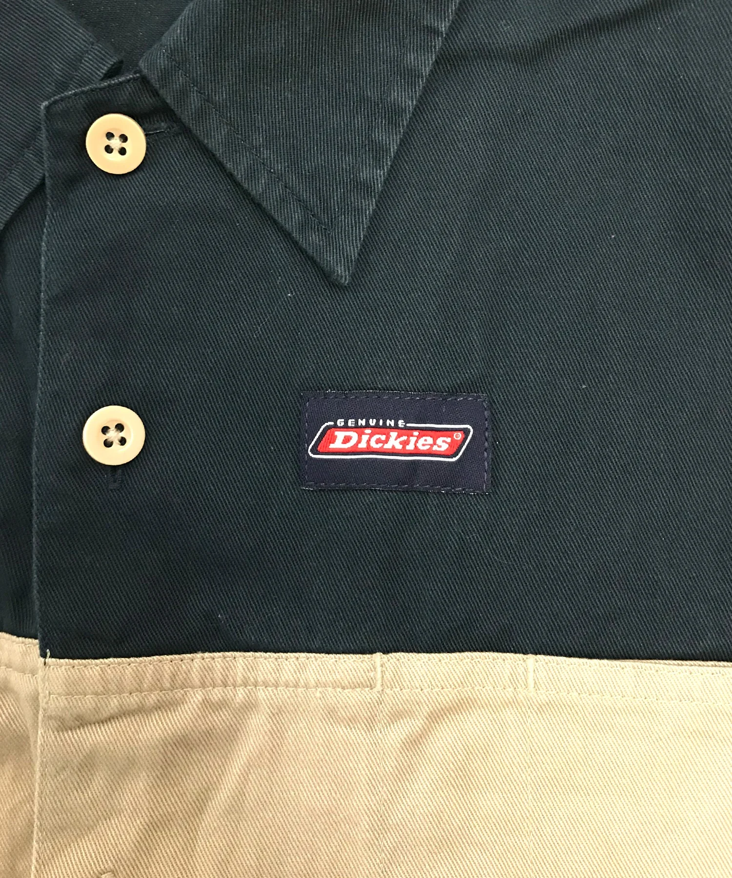 Dickies 半袖 ワークシャツ ツートン バイカラー - Image 4
