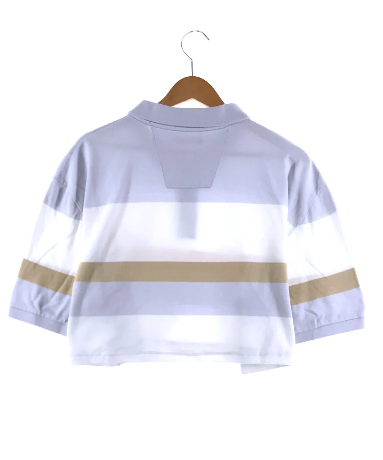 nautica リメイクショート ボーダー ポロシャツ - Image 2