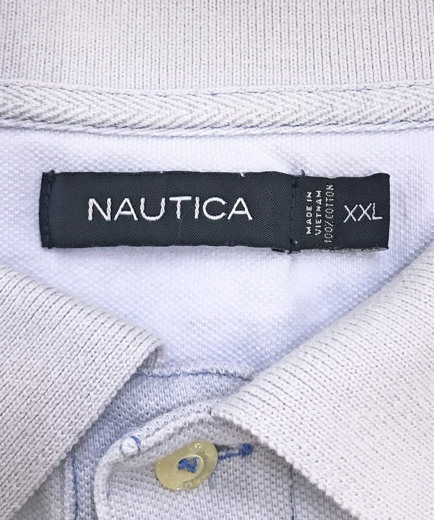 nautica リメイクショート ボーダー ポロシャツ - Image 3