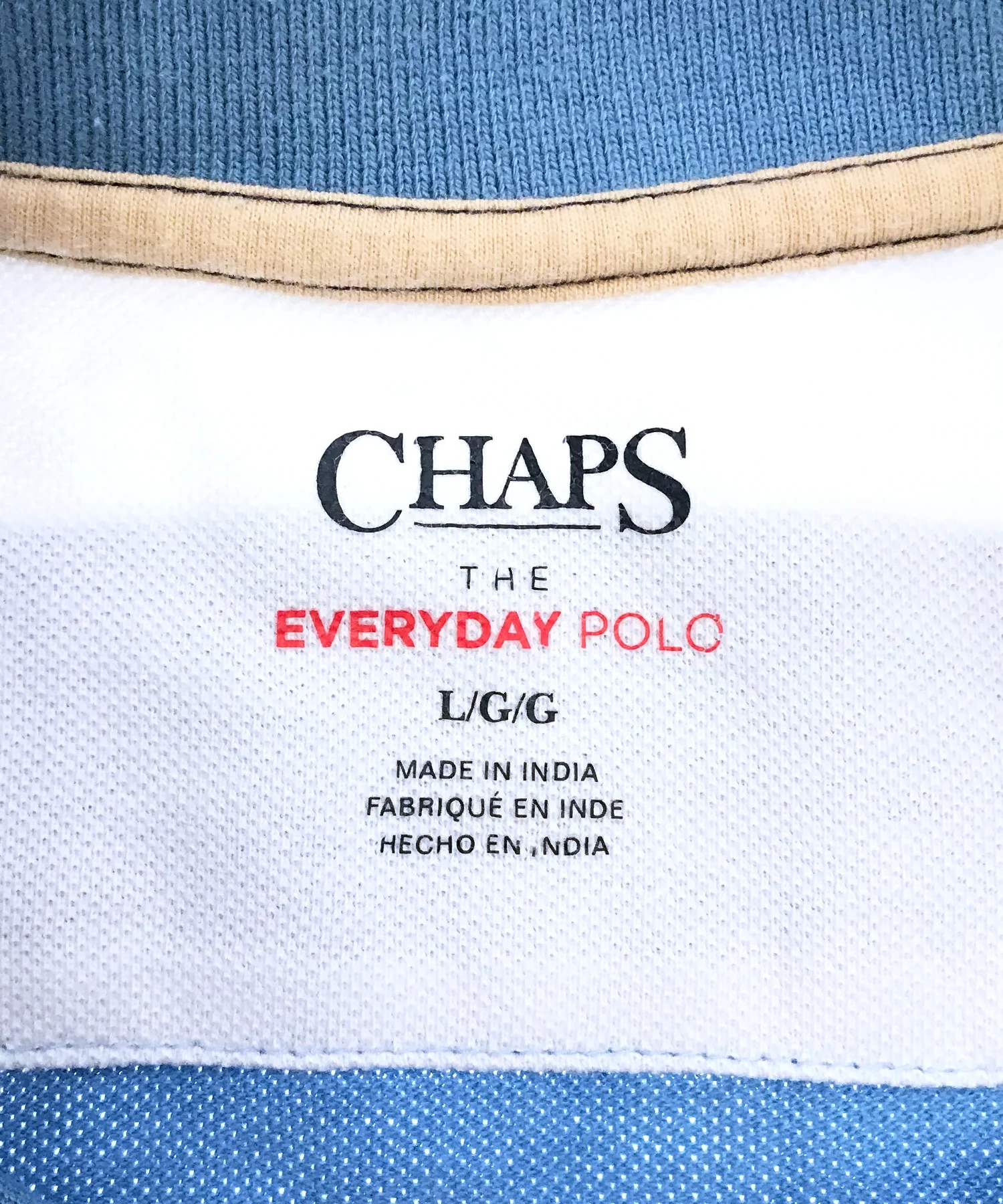 CHAPS リメイクショート ボーダーポロシャツ - Image 3