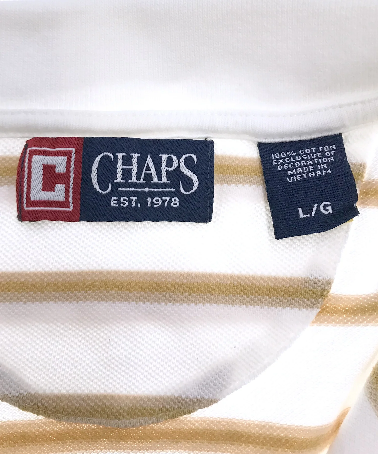 CHAPS リメイクショート ボーダーポロシャツ - Image 3