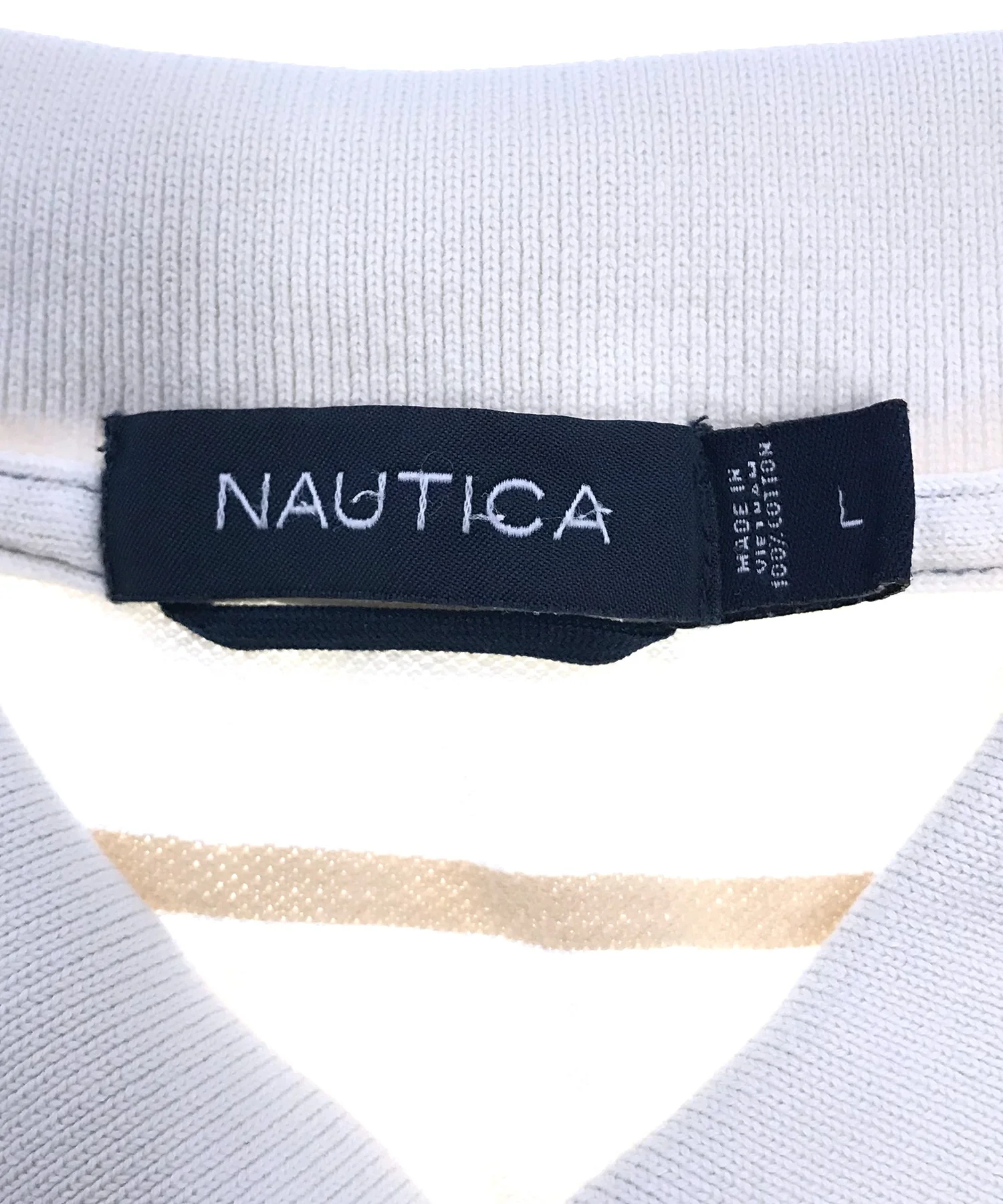 nautica リメイクショート ボーダーポロシャツ - Image 3