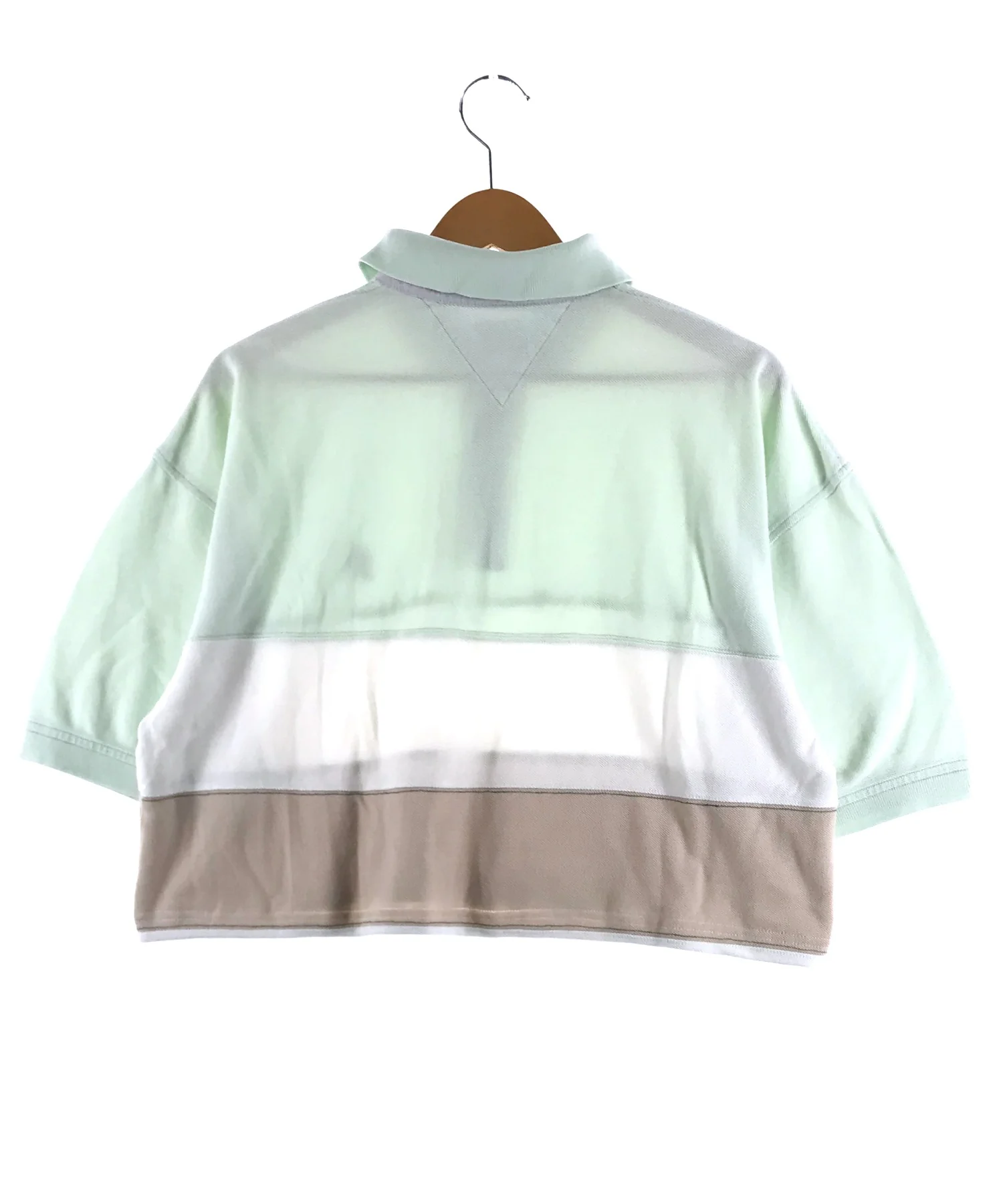 TOMMY リメイクショート ボーダーポロシャツ - Image 2