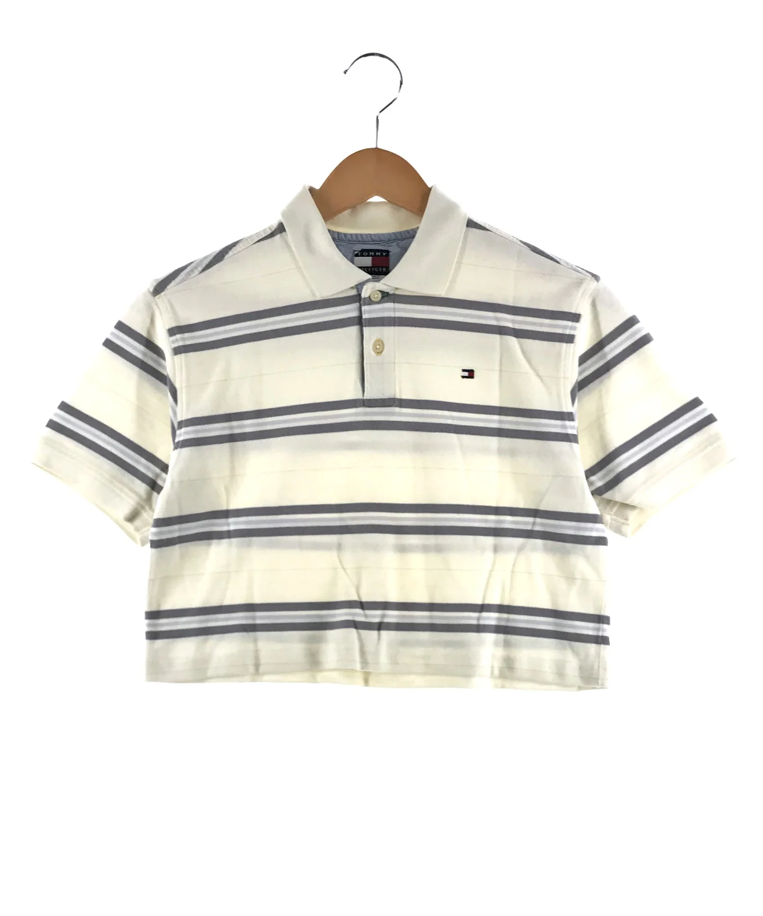 TOMMY リメイクショート ボーダーポロシャツ