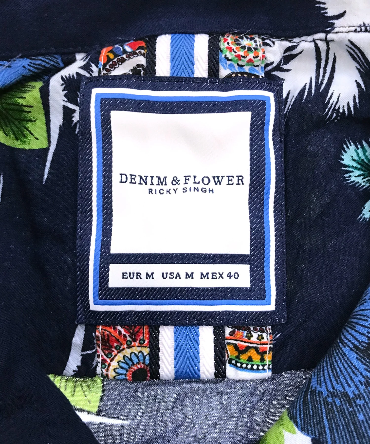 DENIM & FLOWER 半袖柄シャツ RICKY SINGH - Image 3