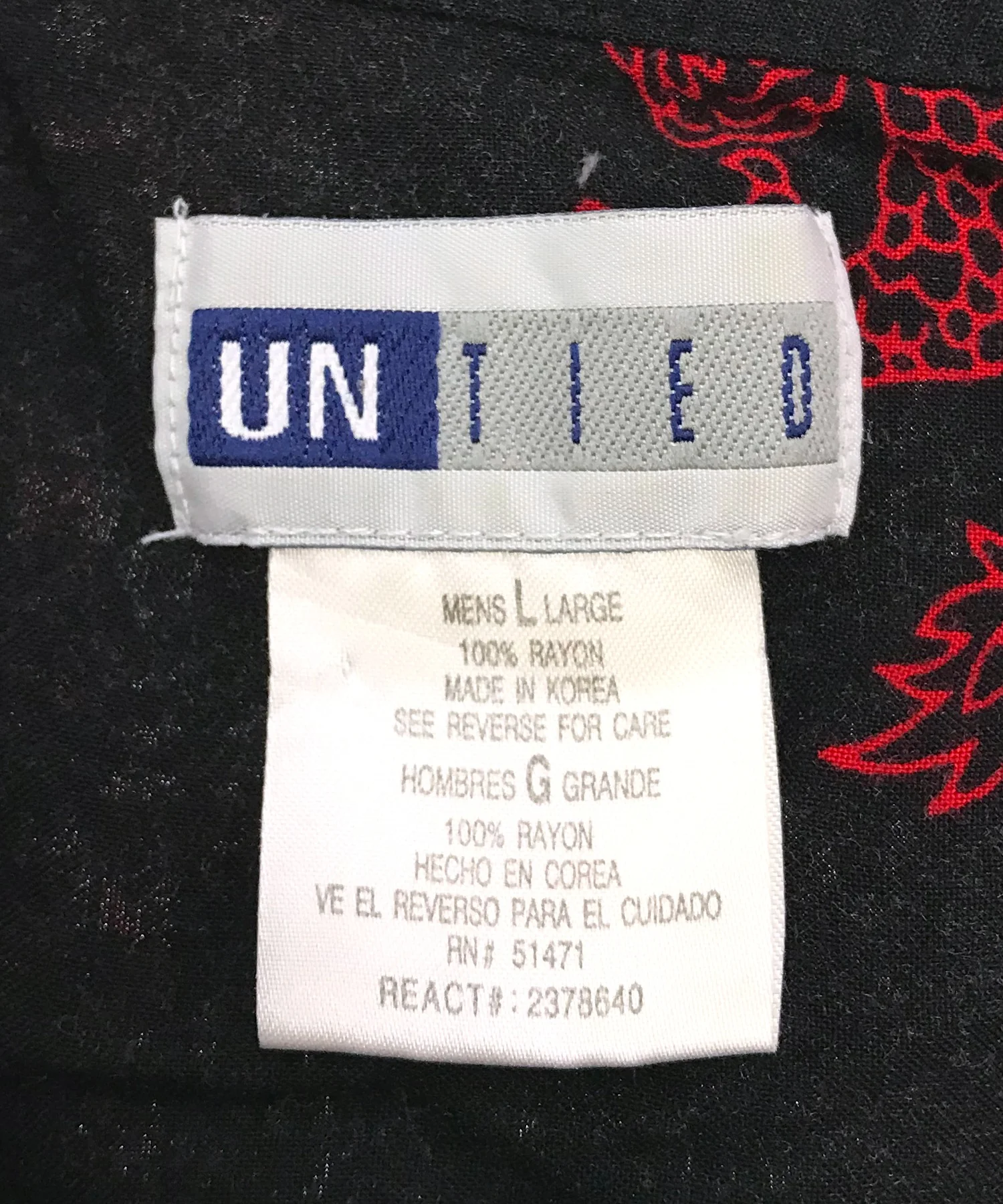 UNTIED 半袖柄シャツ - Image 3