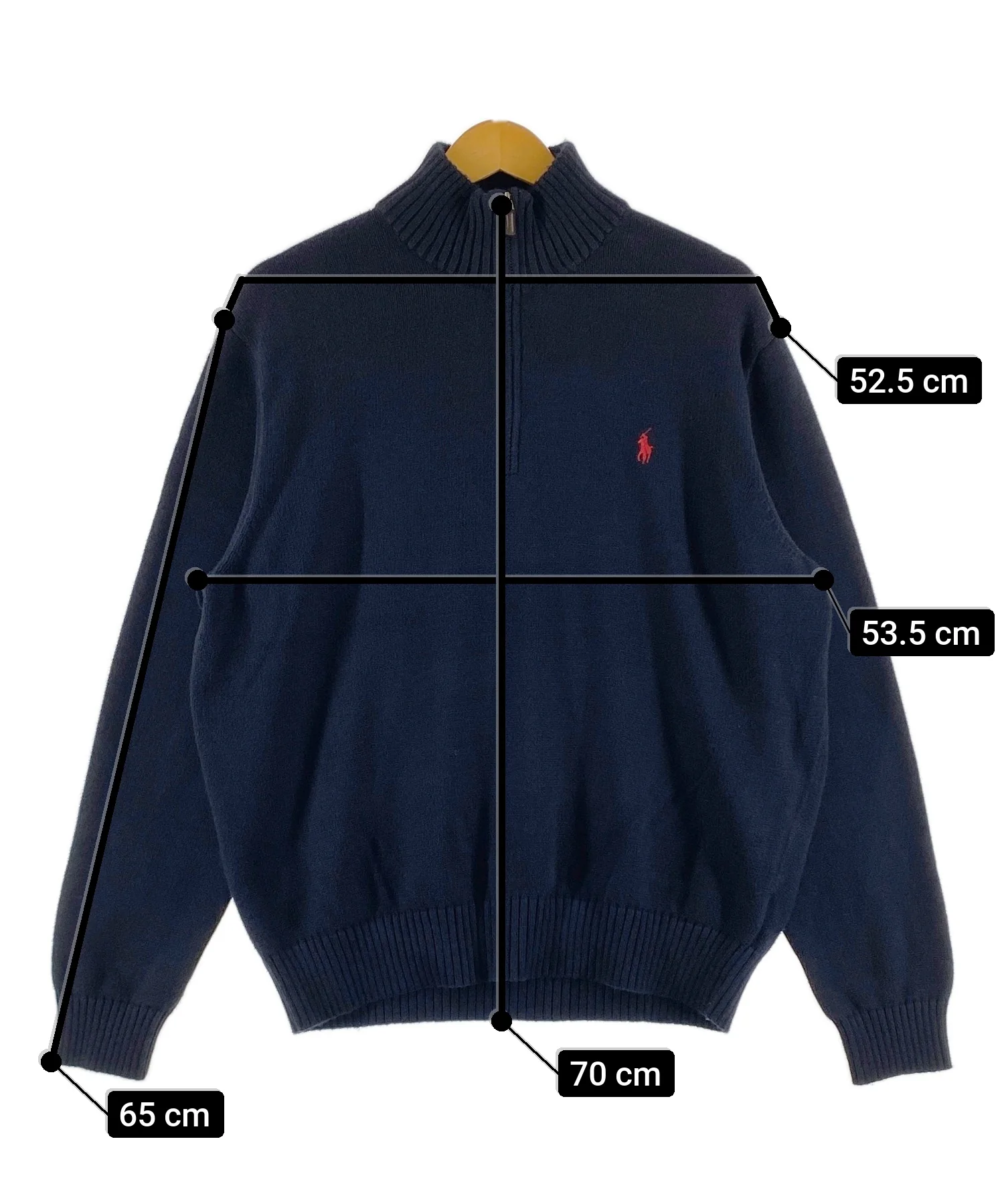 Ralph LaurenブランドハーフZIPニット - Image 6