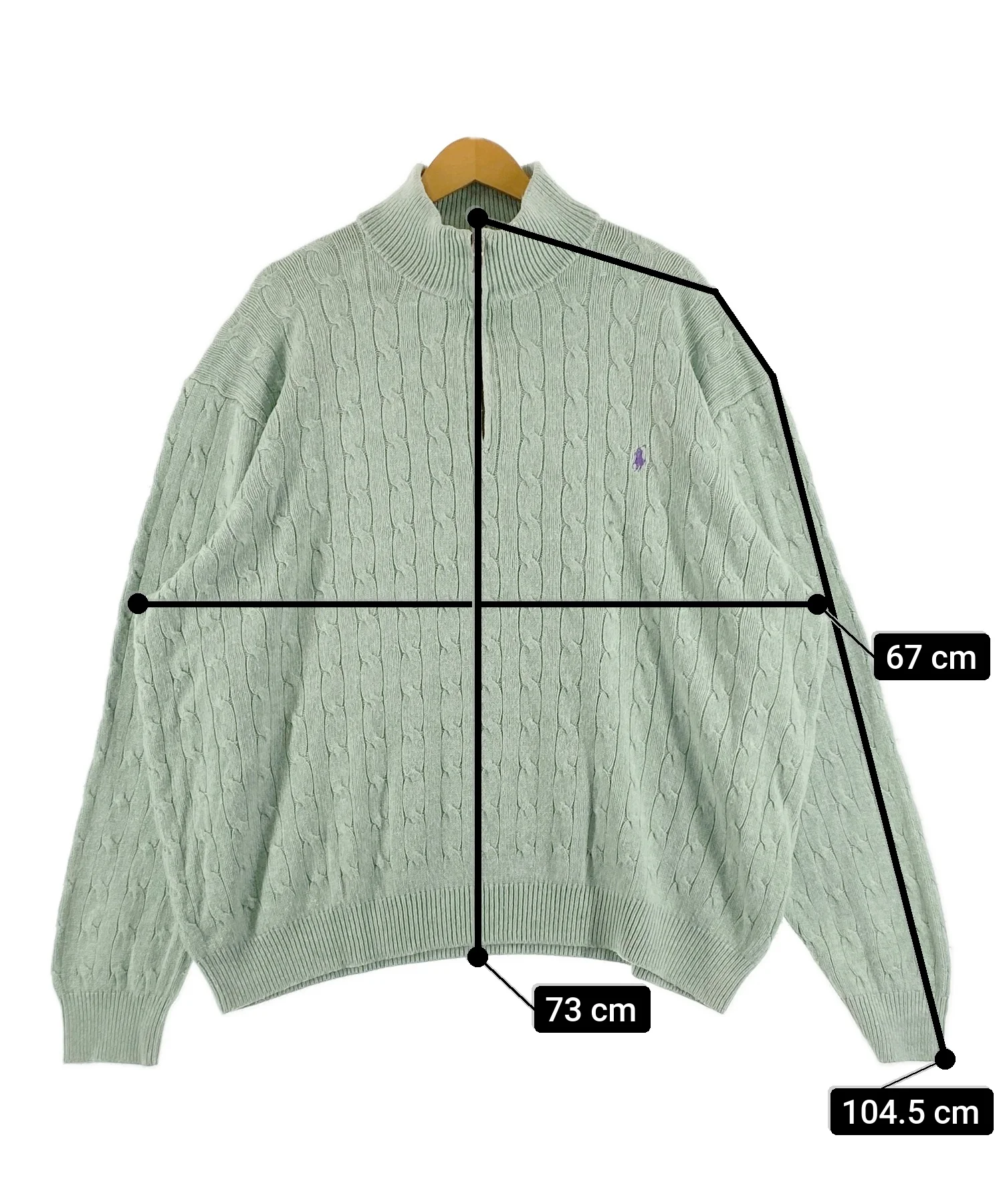 Ralph LaurenブランドハーフZIPニット - Image 7