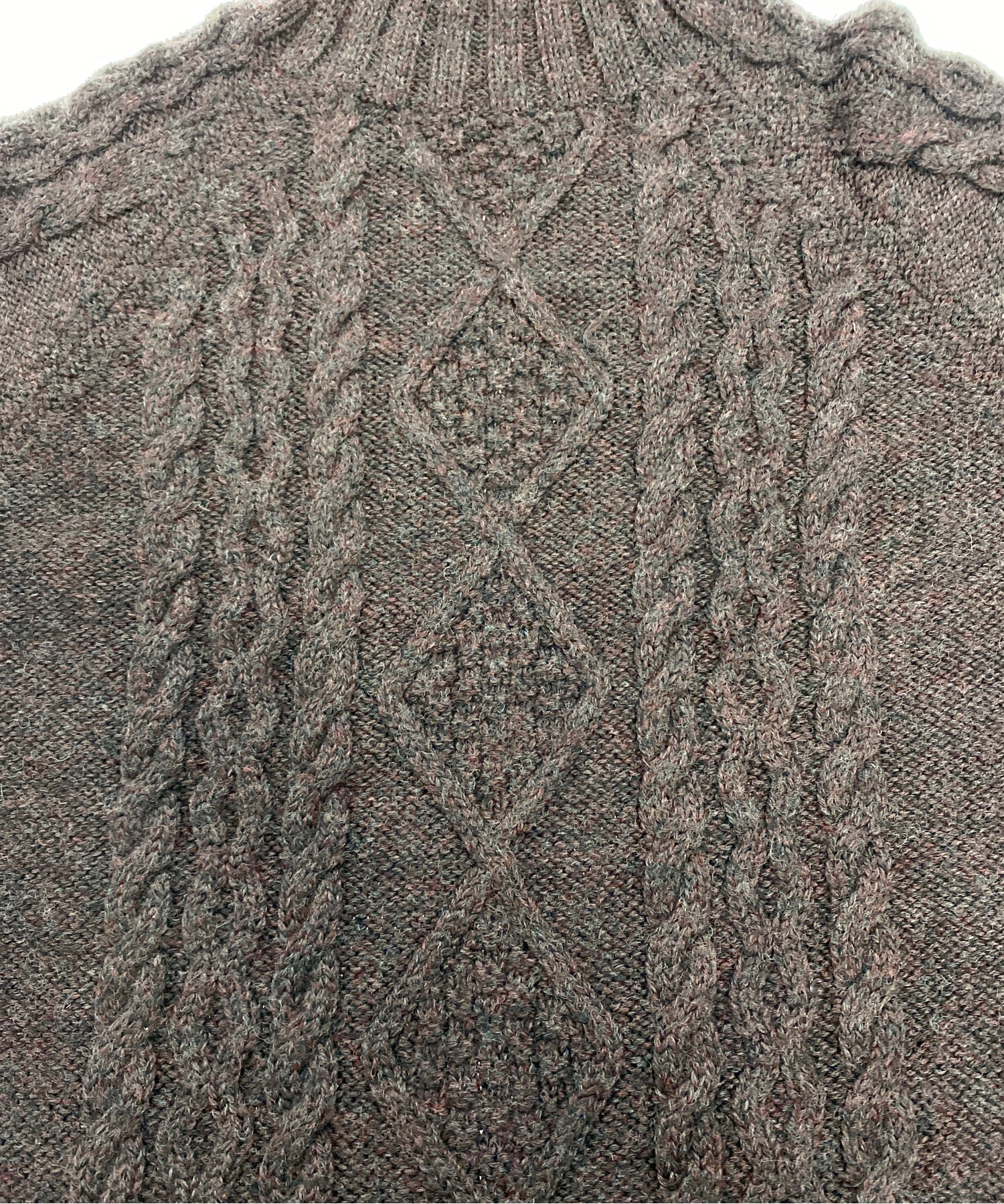 Wool Oversフィッシャーマンニット - Image 4