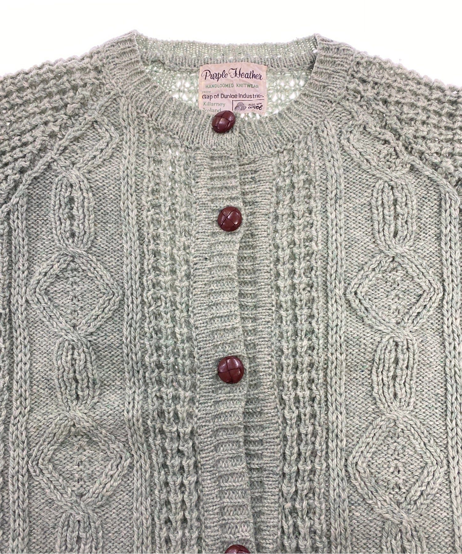 Purple Heatherフィッシャーマンニット - Image 4
