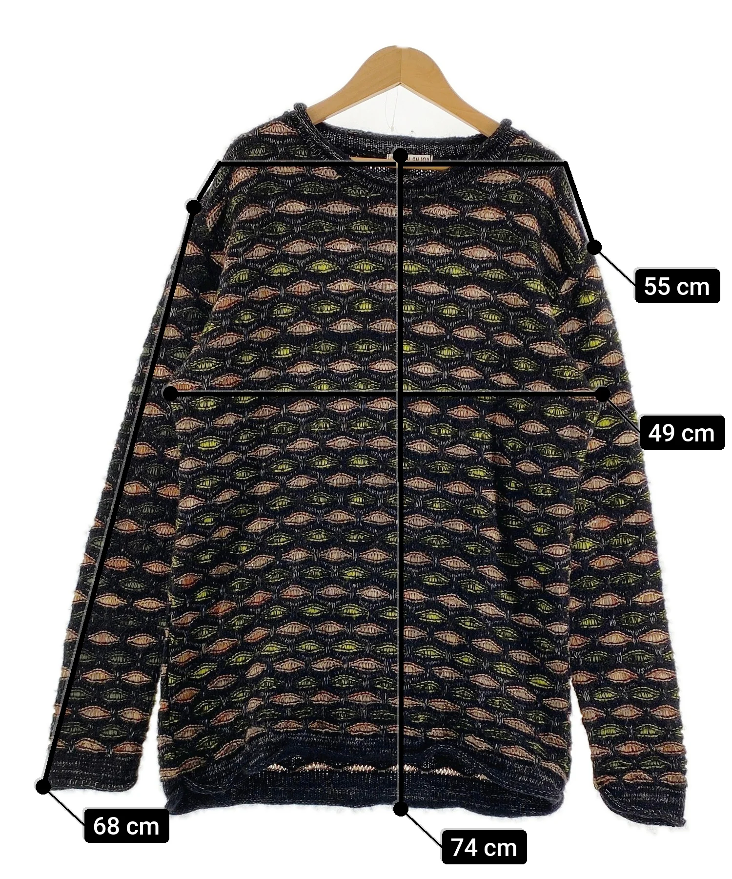 ITALIAN ENJOY総柄ニット - Image 5