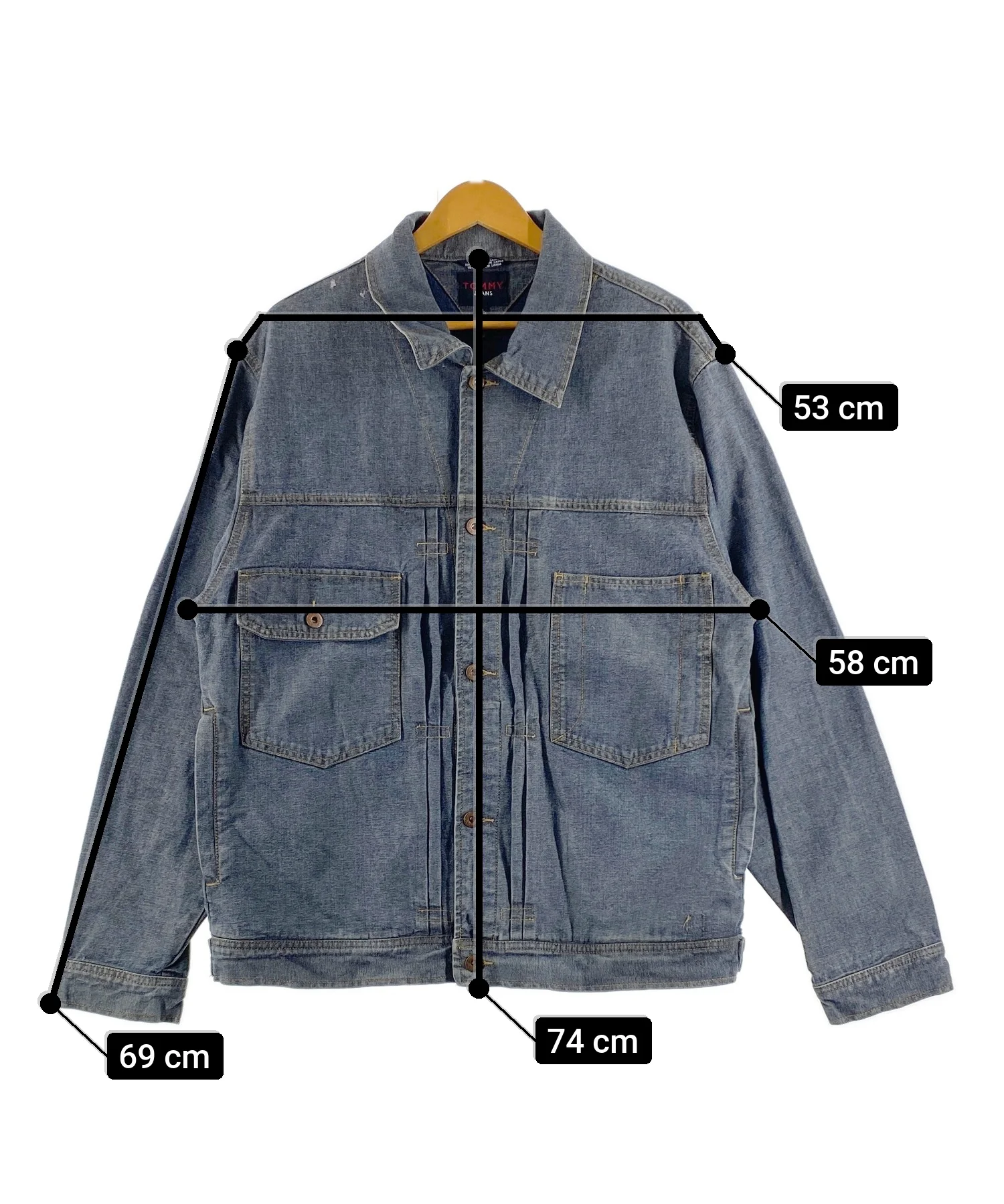 TOMMYブランドデニムジャケット - Image 6
